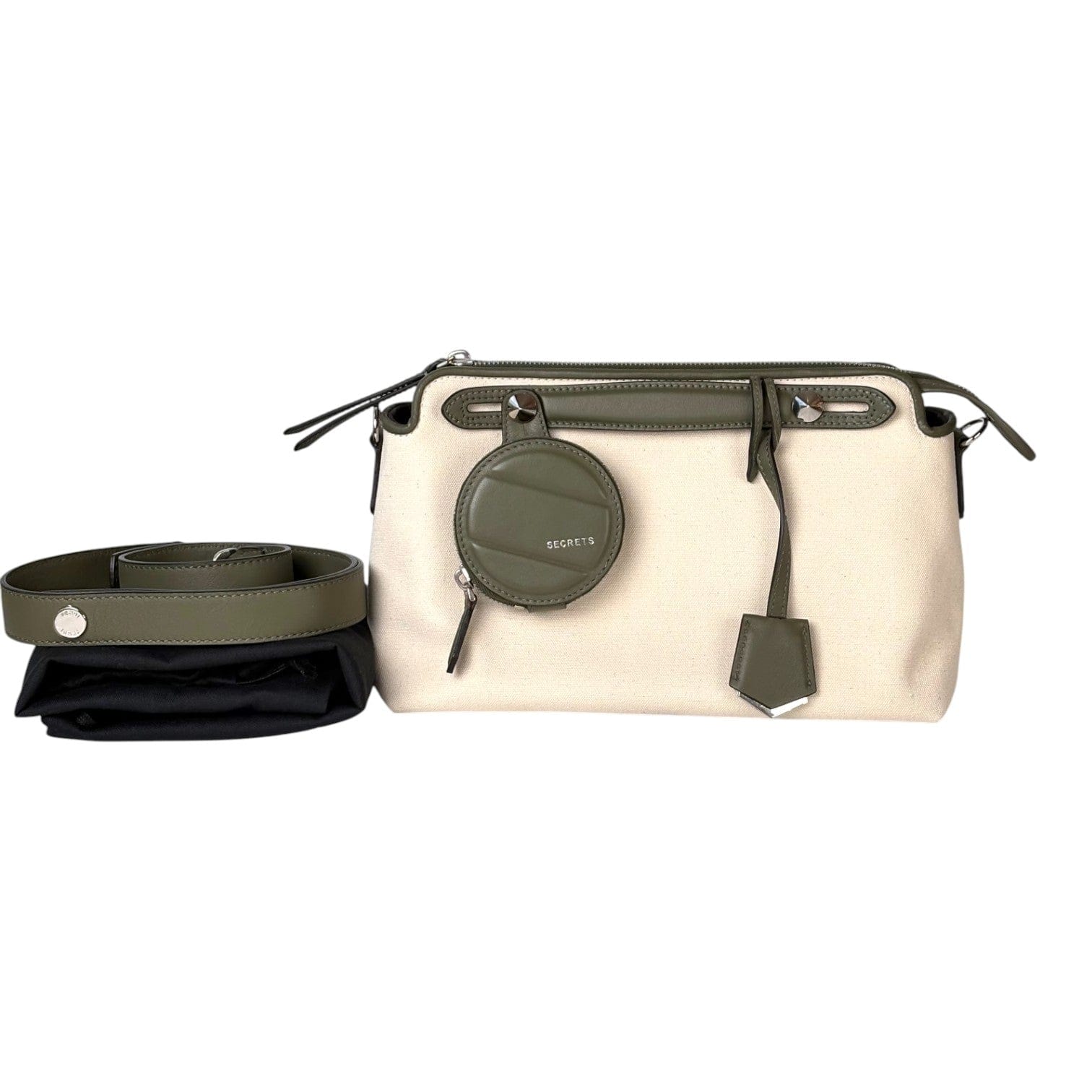 Fendi Fendi By The Way Canvas/Green Small Bag