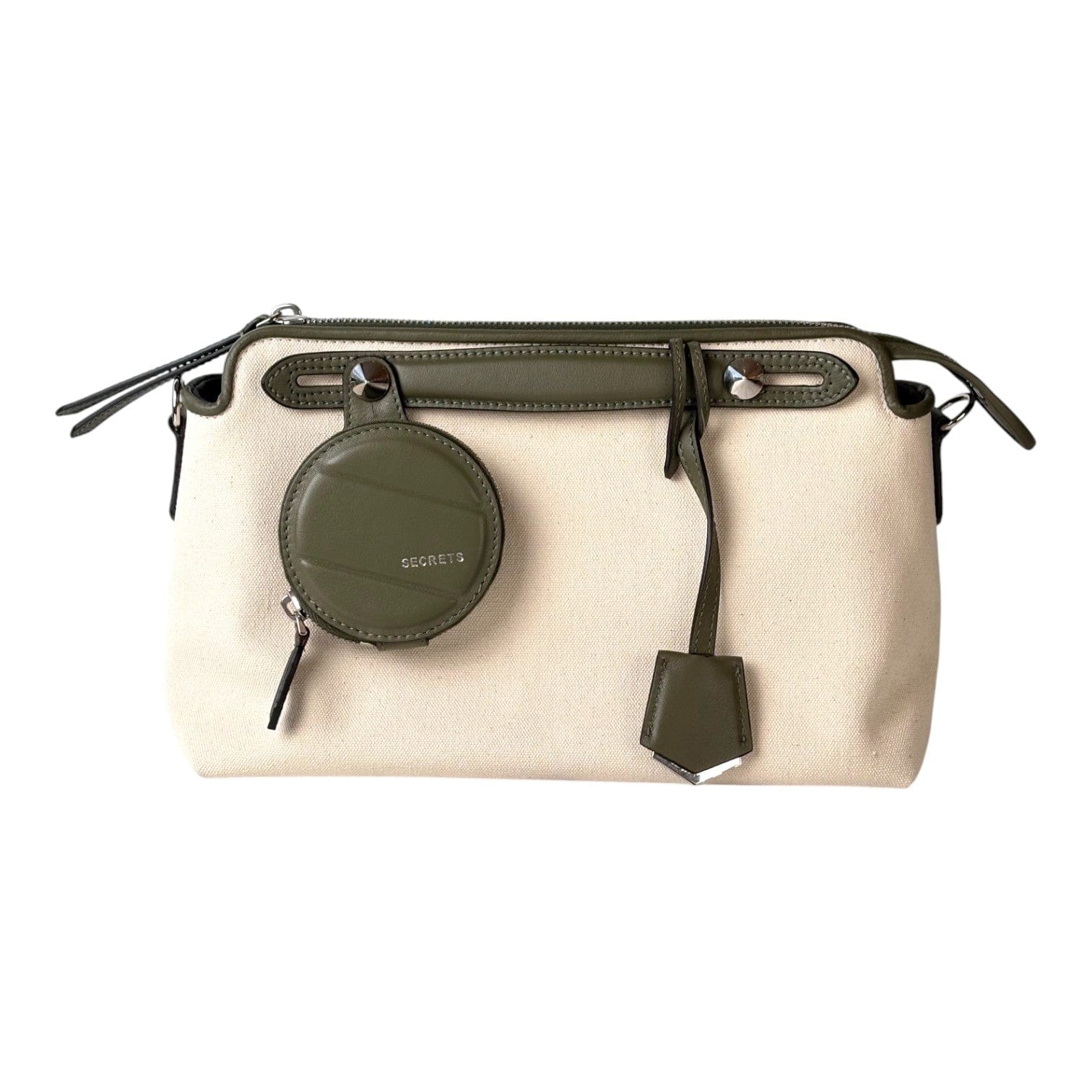 Fendi Fendi By The Way Canvas/Green Small Bag