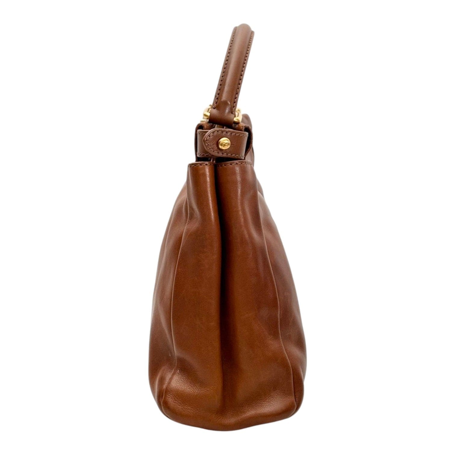 Fendi Fendi Medium Brown Peekaboo Bag in Calfskin