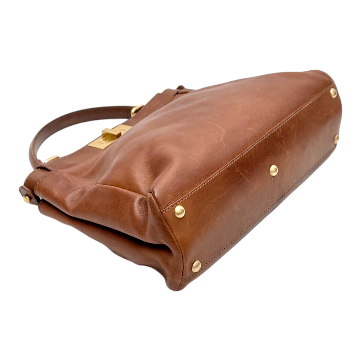 Fendi Fendi Medium Brown Peekaboo Bag in Calfskin
