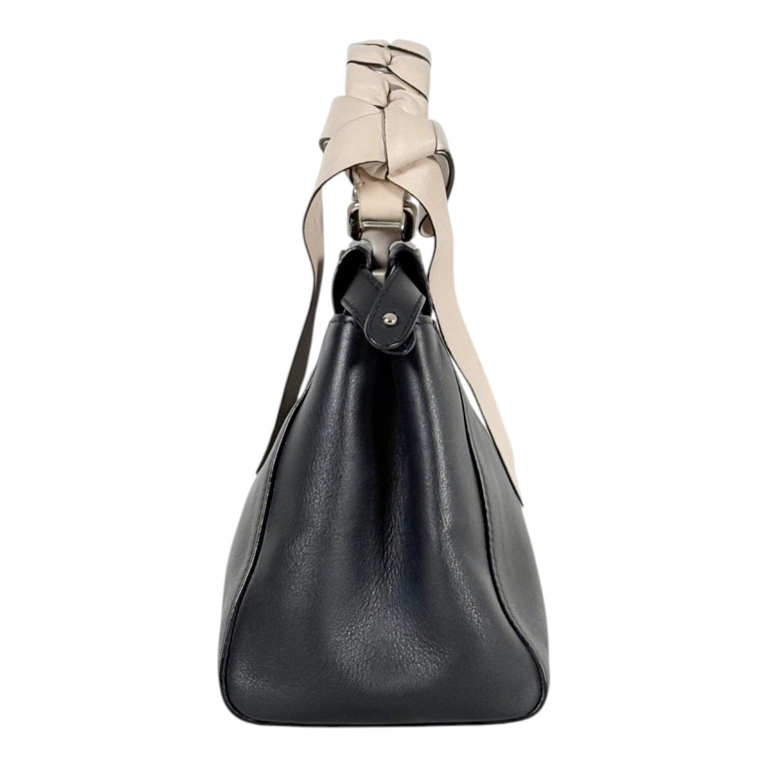 Fendi Fendi Mini Peekaboo Navy/Cream Handle Bag