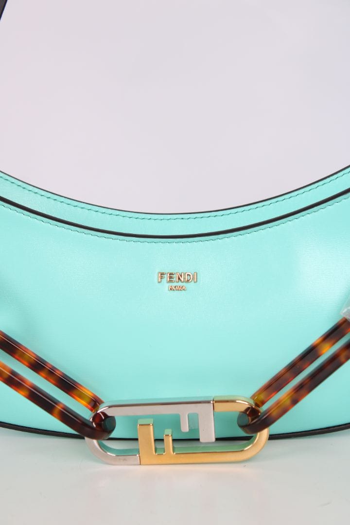 Fendi Fendi O'Lock Swing Shouder Bag Tiffany Blue
