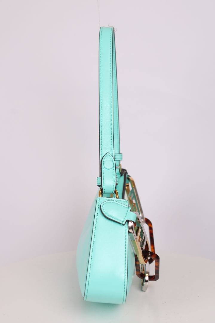 Fendi Fendi O'Lock Swing Shouder Bag Tiffany Blue