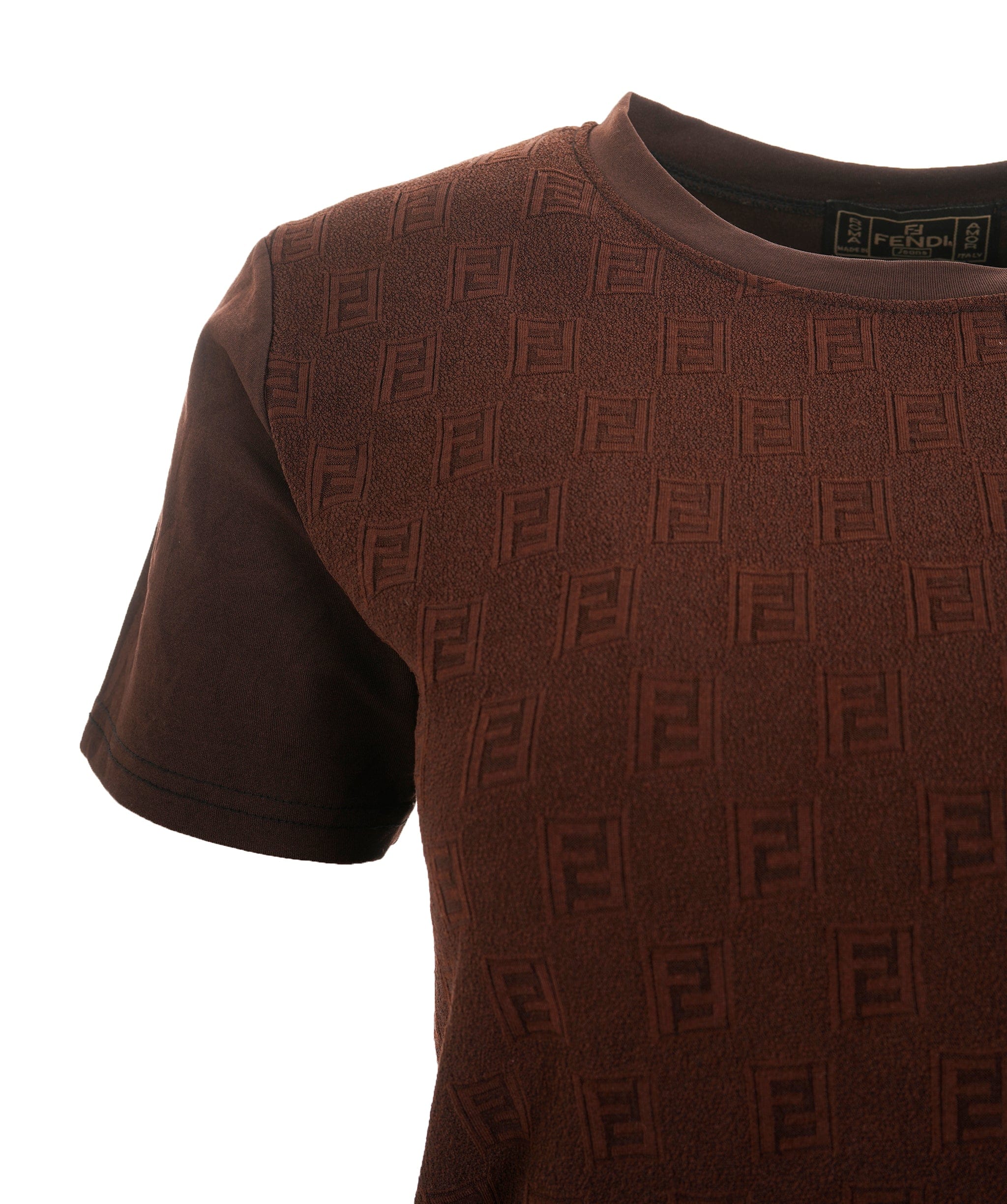 Fendi Fendi FF Brown Crewneck Top ALC3544
