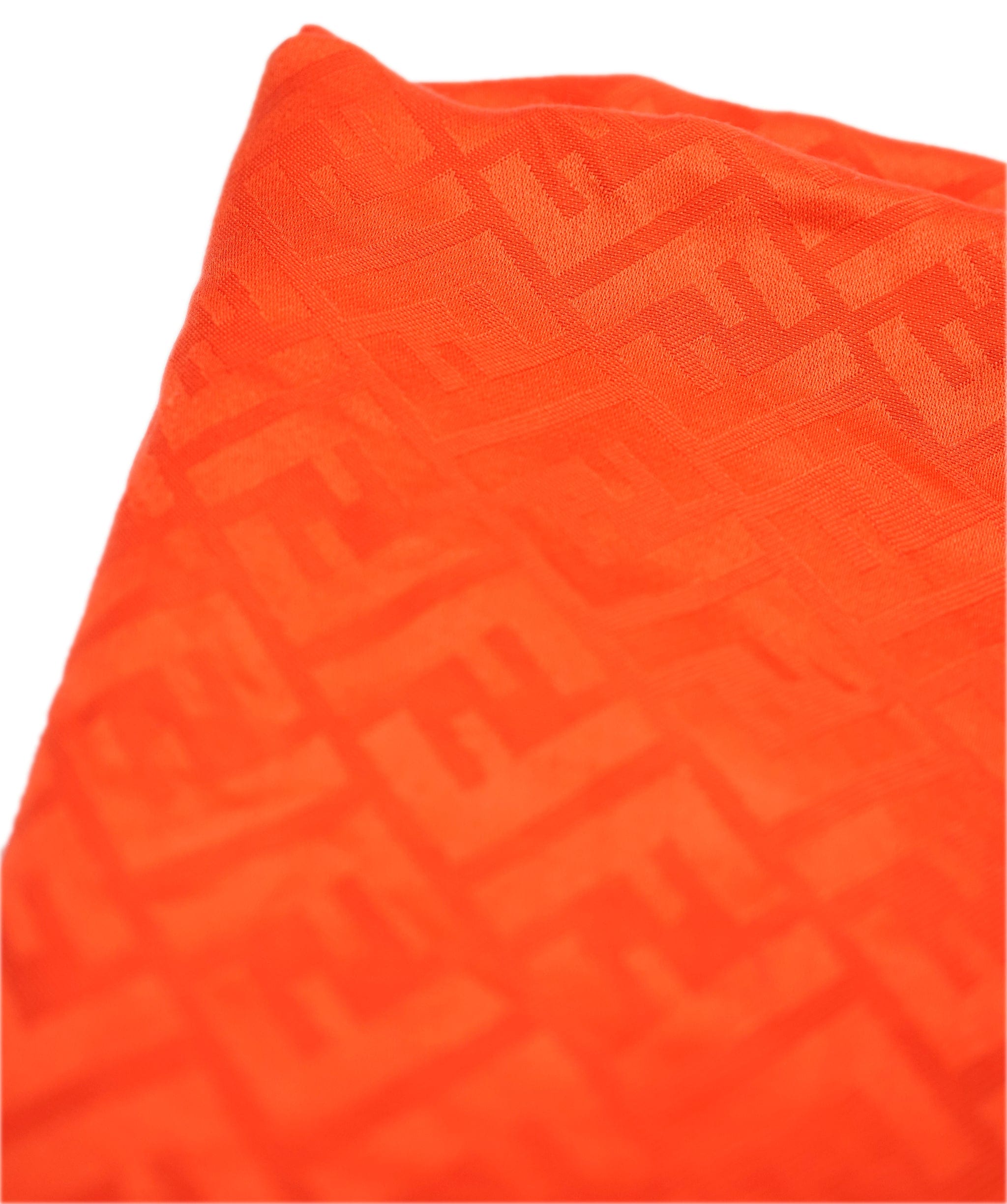 Fendi Fendi FF Orange Silk Scarf ALC1502