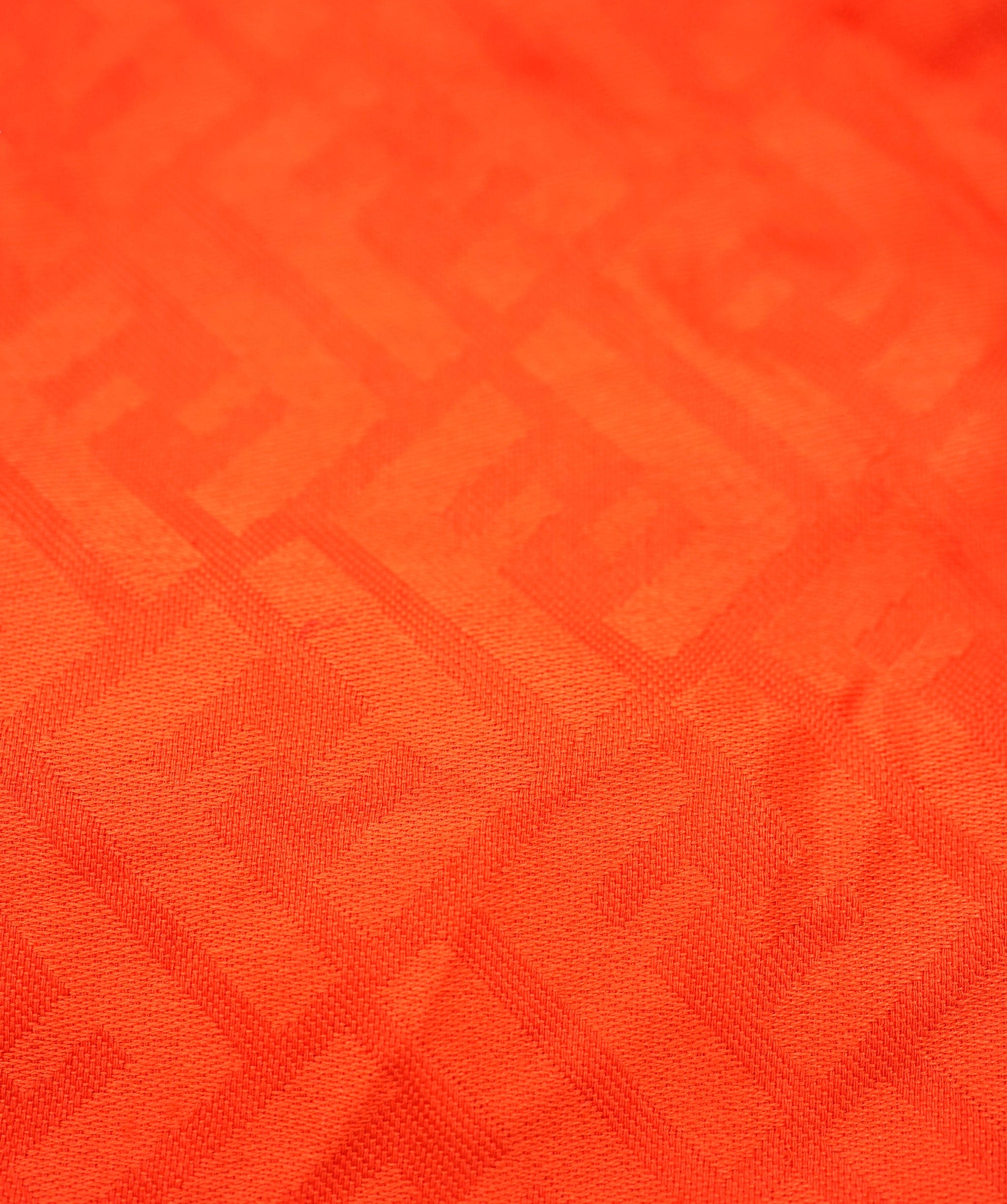 Fendi Fendi FF Orange Silk Scarf ALC1502