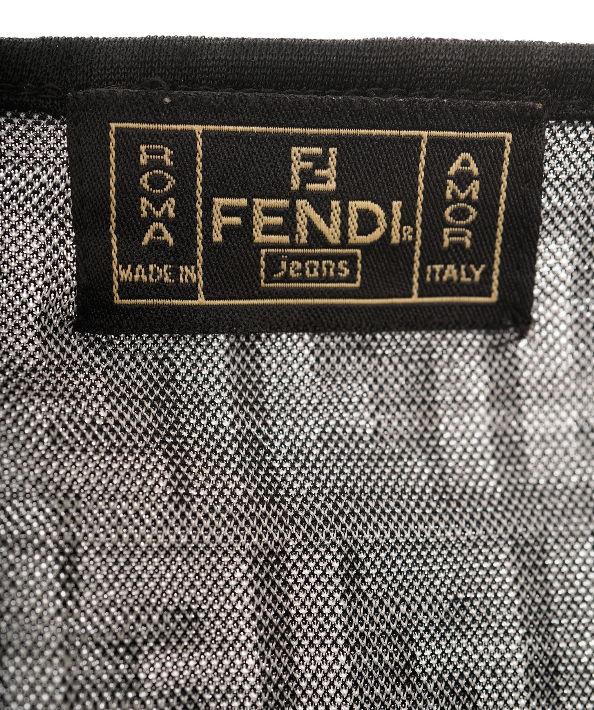 Fendi Fendi FF Vintage Black and White Crewneck Top ALC3543