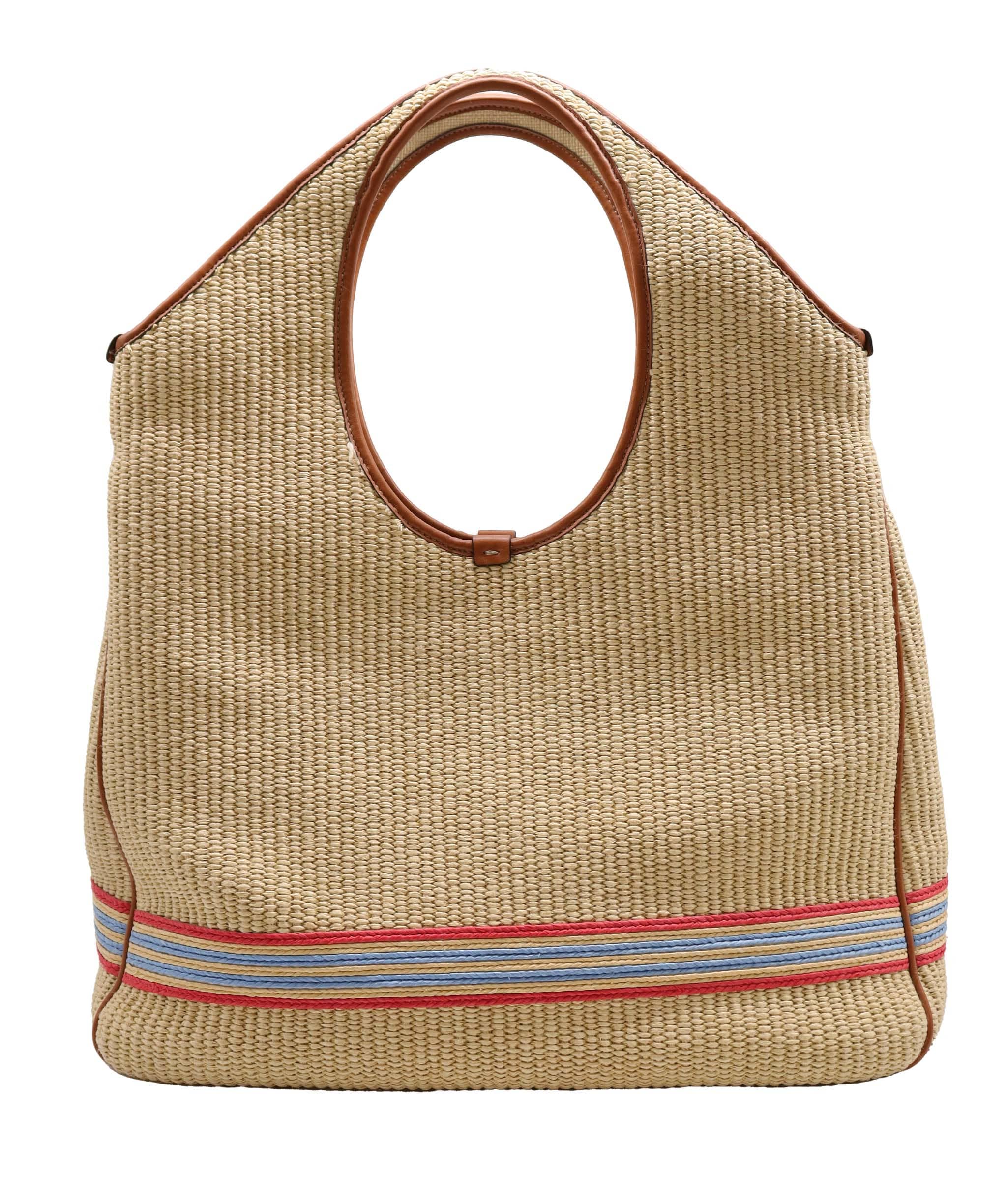 Fendi * FENDI ROMA TOTE BAG BROWN ASC6938
