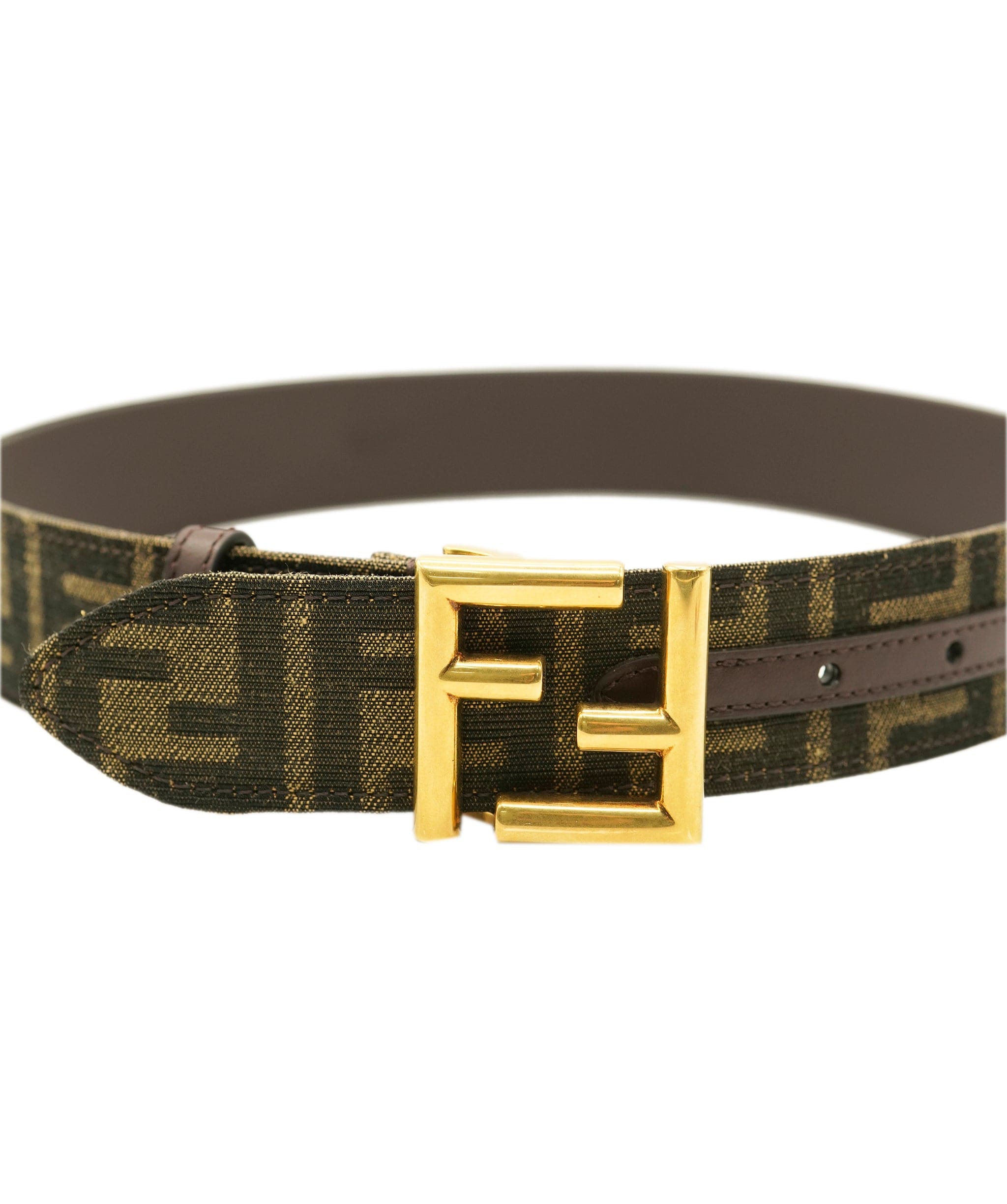 Fendi Fendi Zucca Belt Brown Belt ALL1094