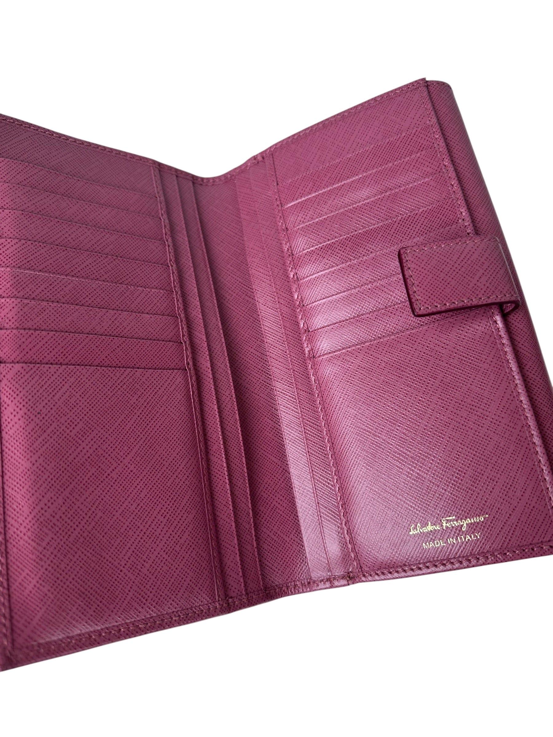 Ferragamo Ferragamo Pink Tr-Fold Wallet