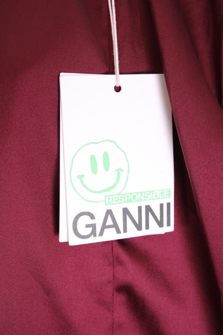 Ganni Ganni L/S Sequin Dress Burgundy 38