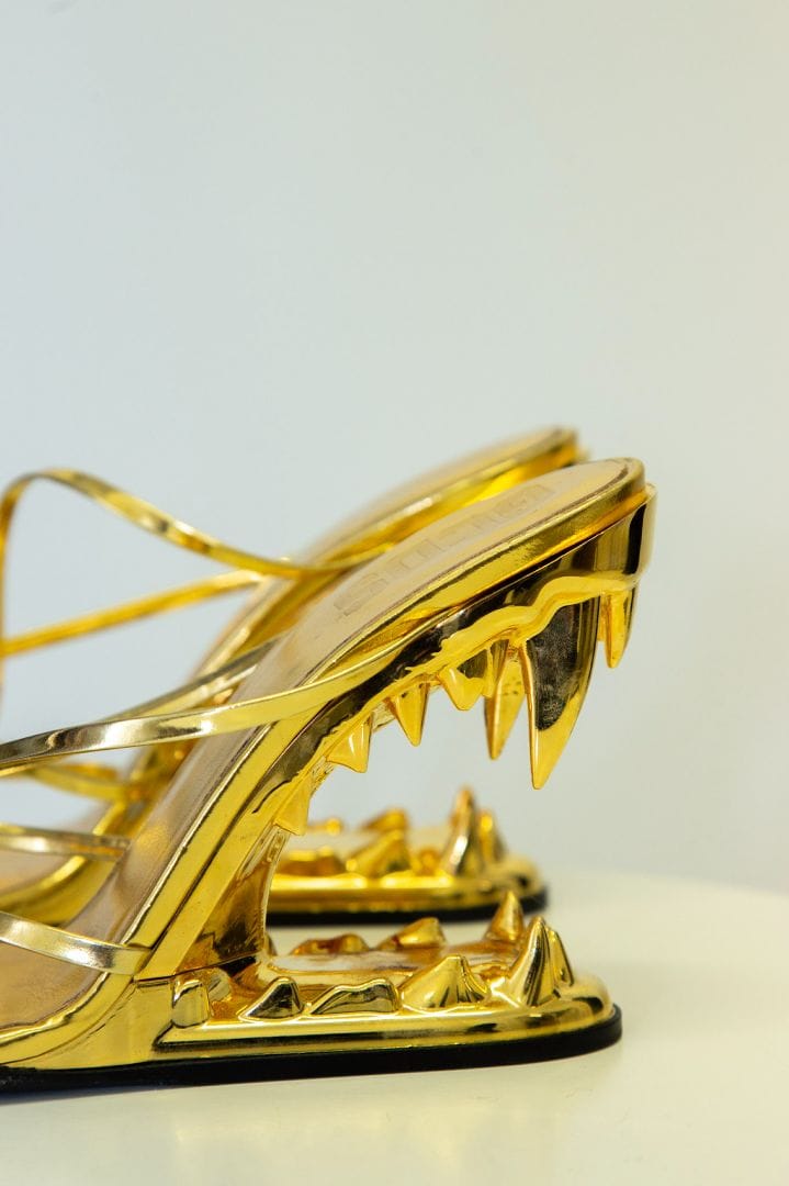 GCDS GCDS Marso Thong Teeth Heels Gold 38