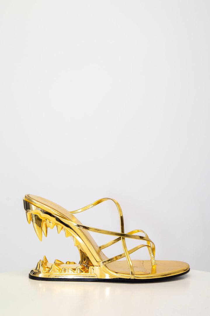 GCDS GCDS Marso Thong Teeth Heels Gold 38