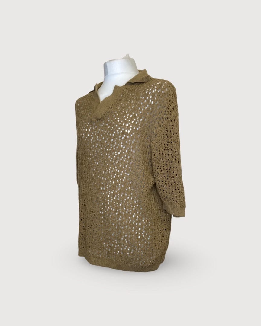 Giuliva Heritage Brown Giuliva Heritage Knit Polo, L