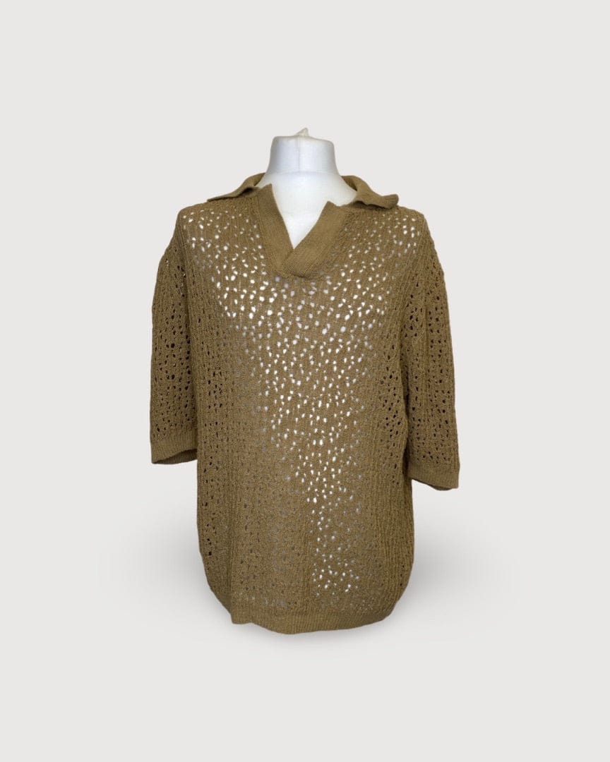Giuliva Heritage Brown Giuliva Heritage Knit Polo, L