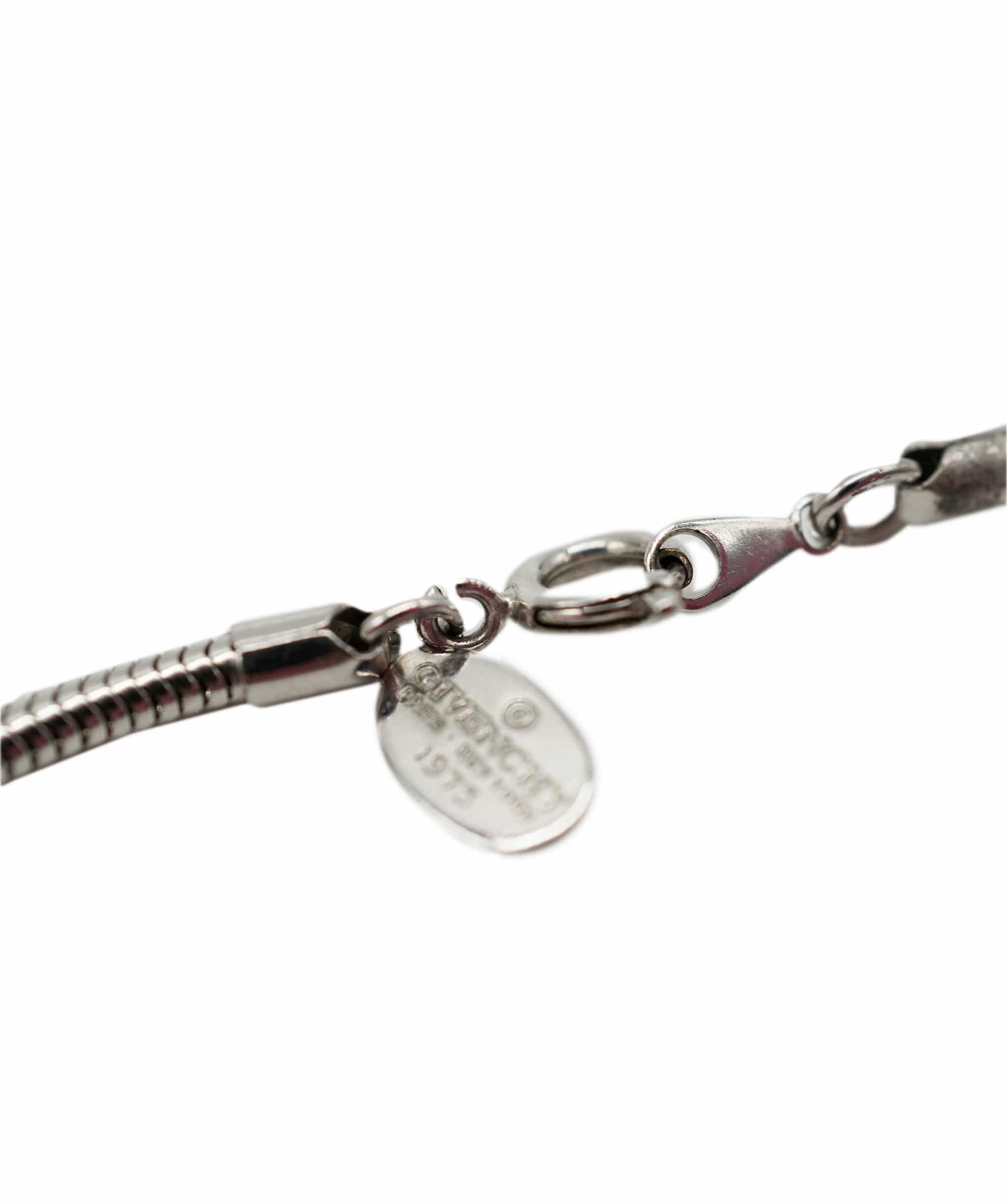 Givenchy Givenchy blue & green silver earring and necklace set - AJC0832