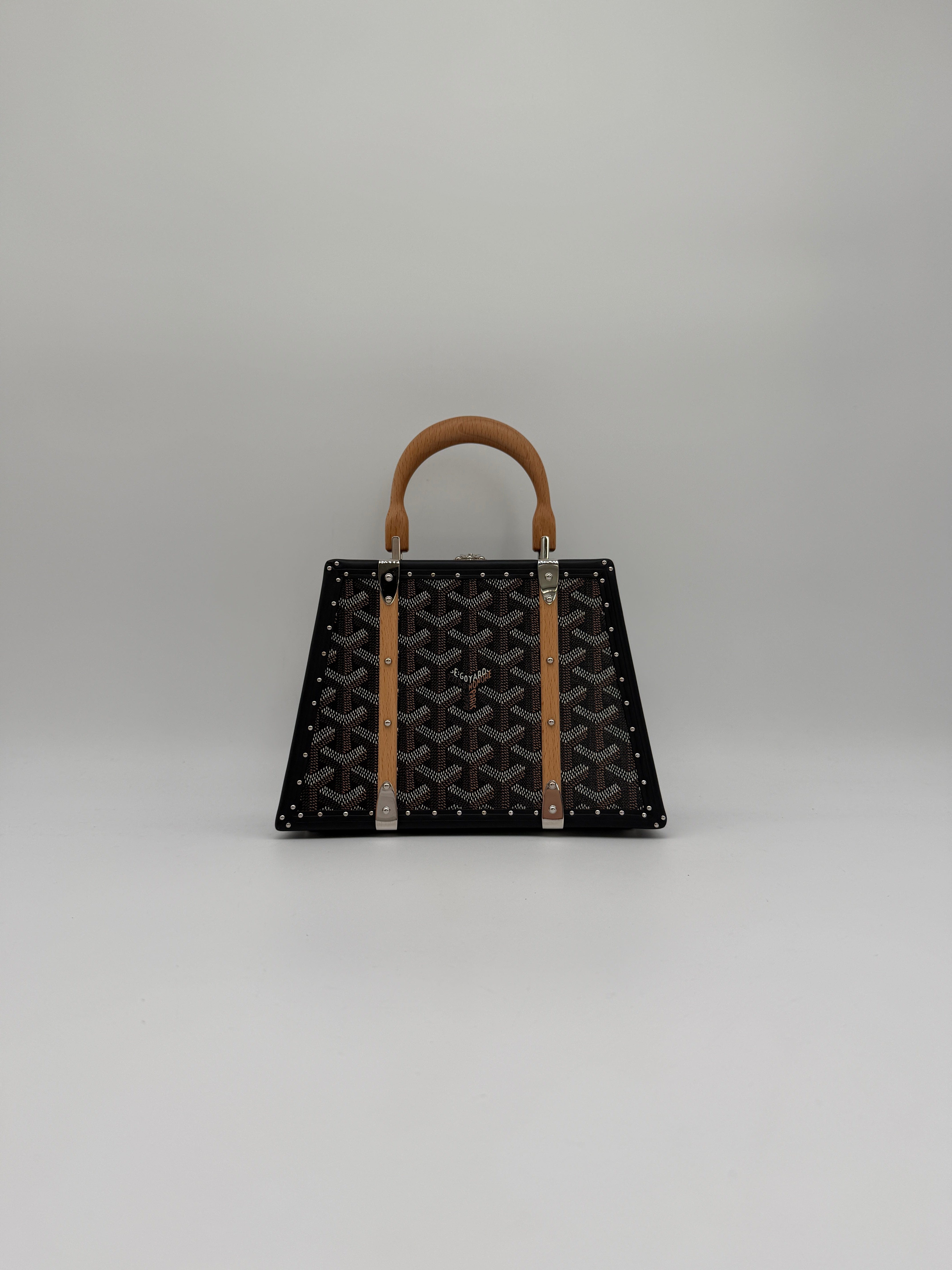 Goyard Goyard Saïgon Mini Trunk Bag Black Palladium Hardware