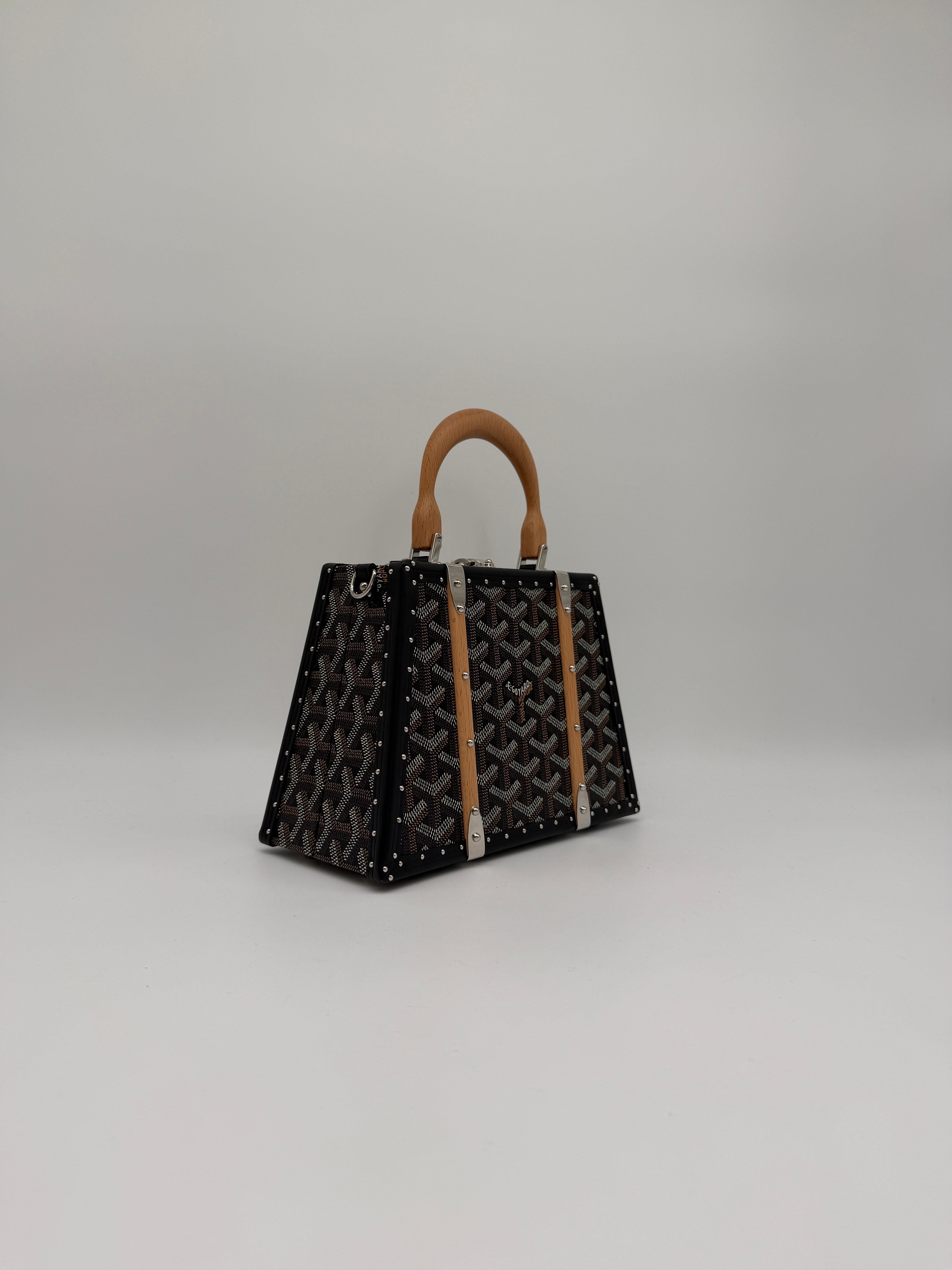 Goyard Goyard Saïgon Mini Trunk Bag Black Palladium Hardware
