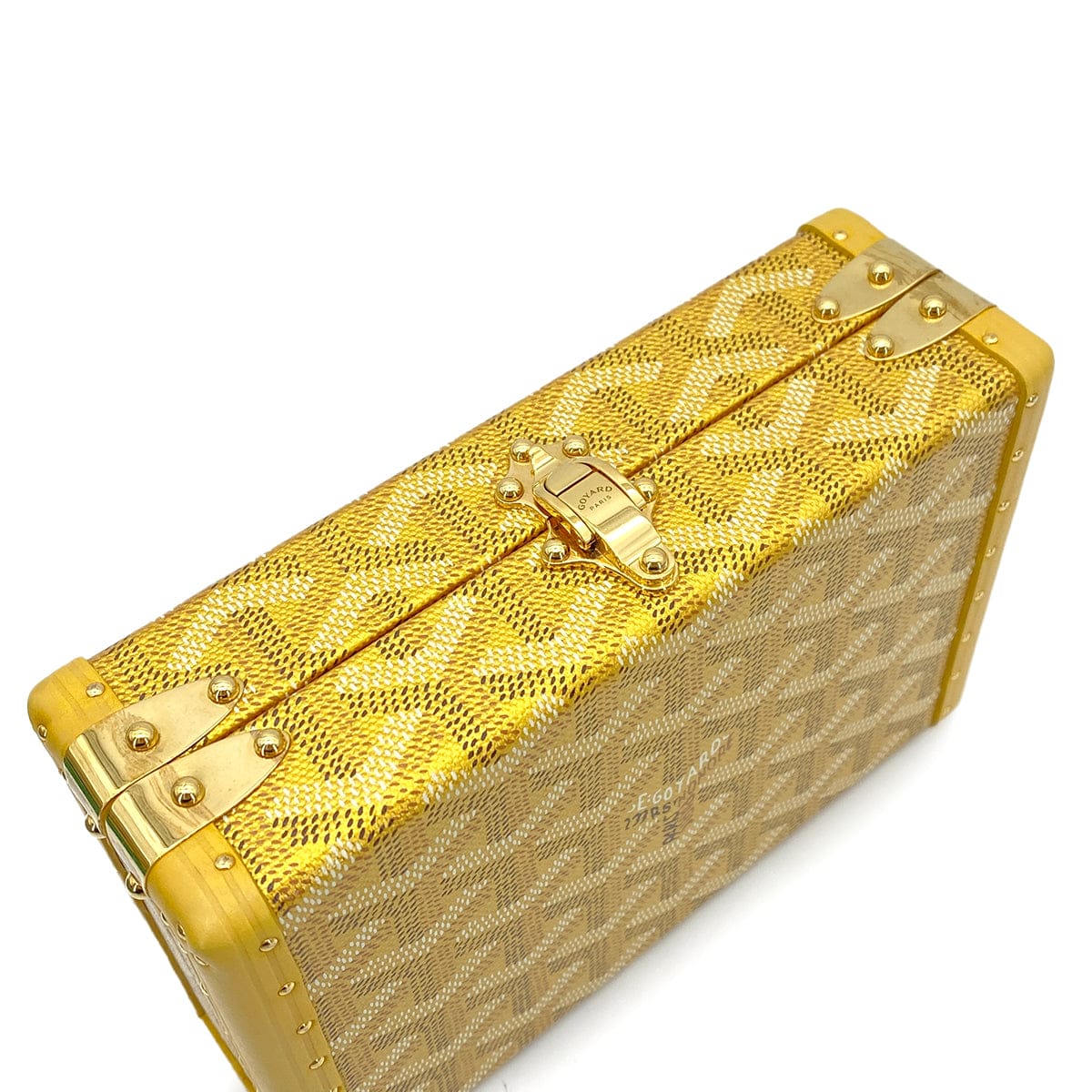 GOYARD GOYARD MINAUDDIERE TRUNKSHOULDER BAG PVC LEATHER GOLD 90259732