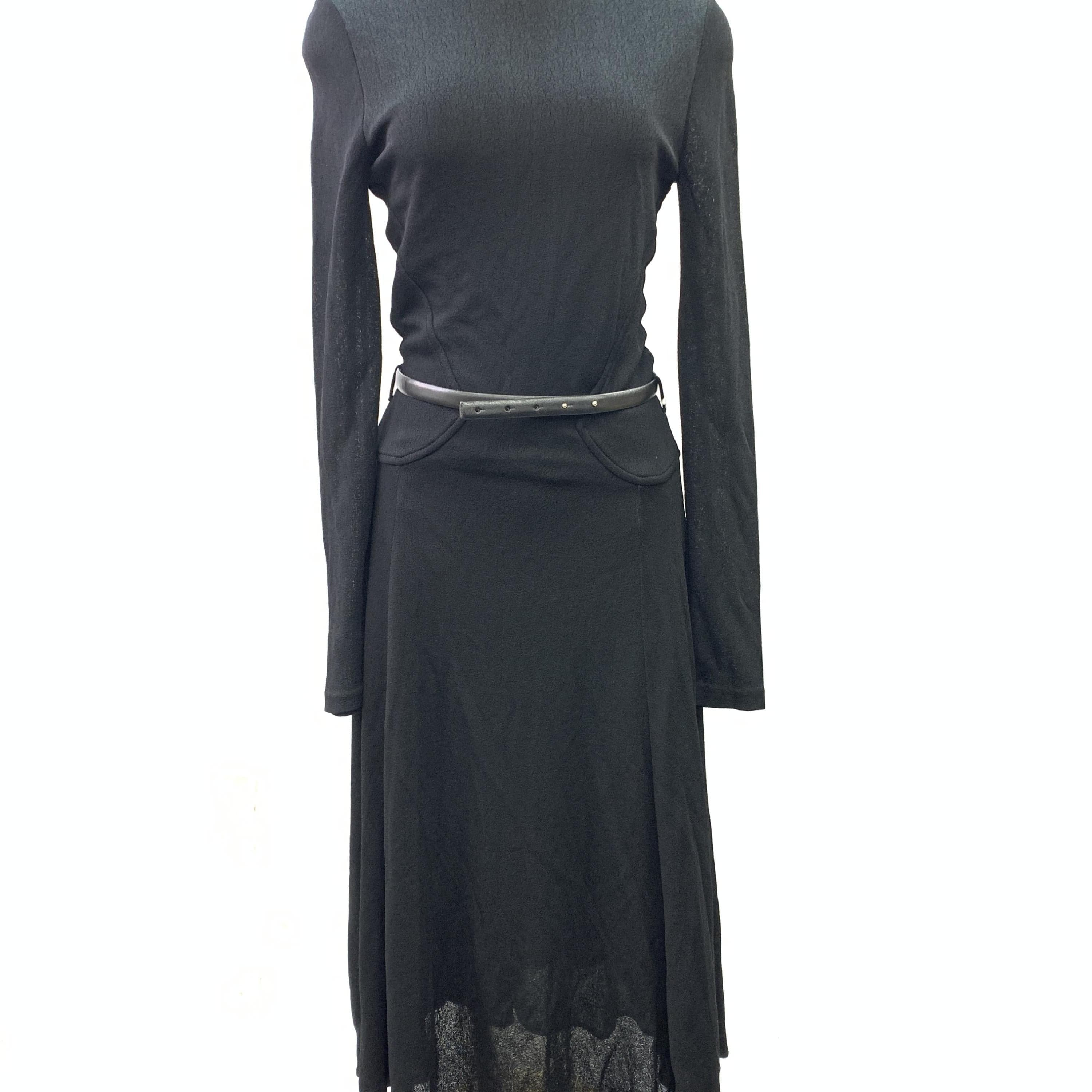 Gucci Gucci Black Long Sleeve Midi Dress C326729