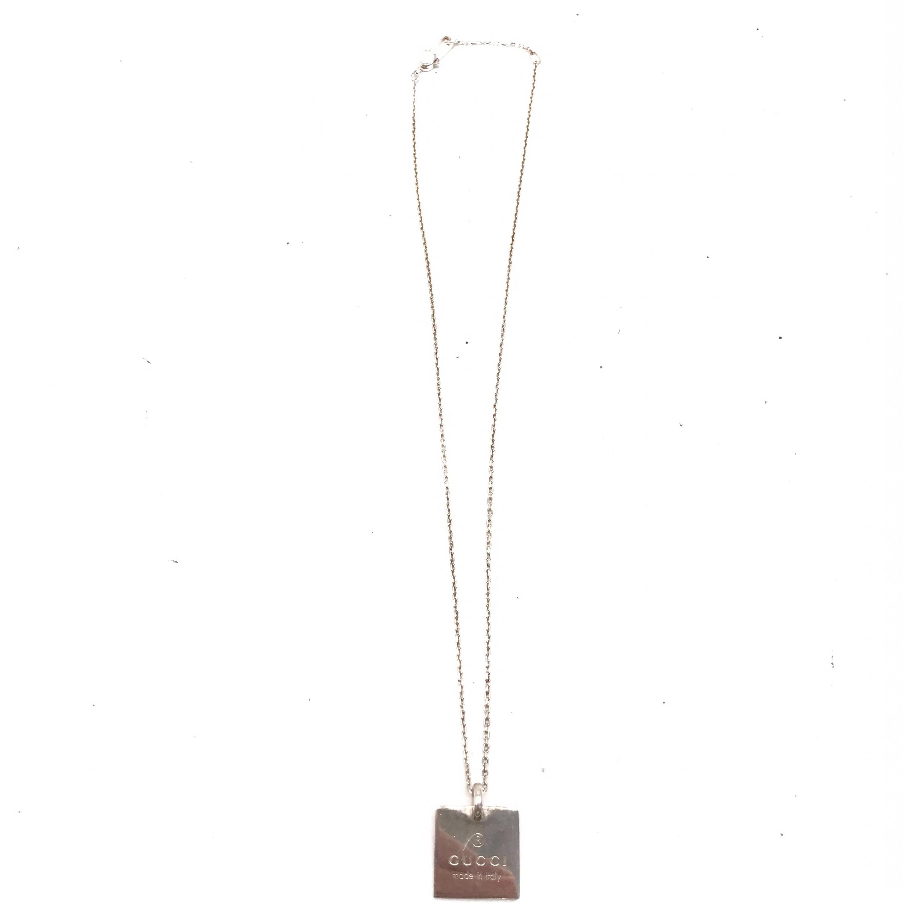 Gucci Gucci Necklace, Sterling Silver 925 ALC3229