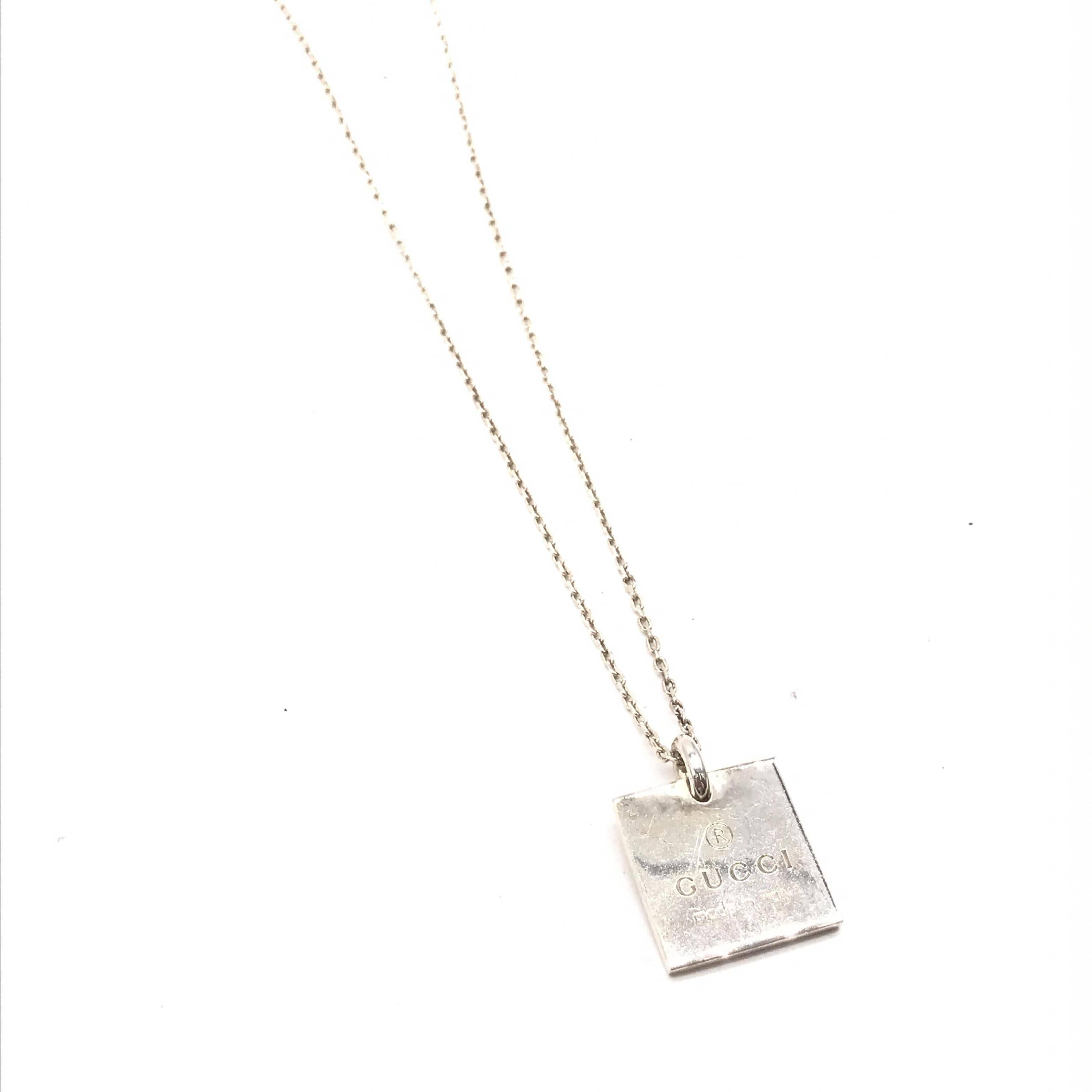 Gucci Gucci Necklace, Sterling Silver 925 ALC3229