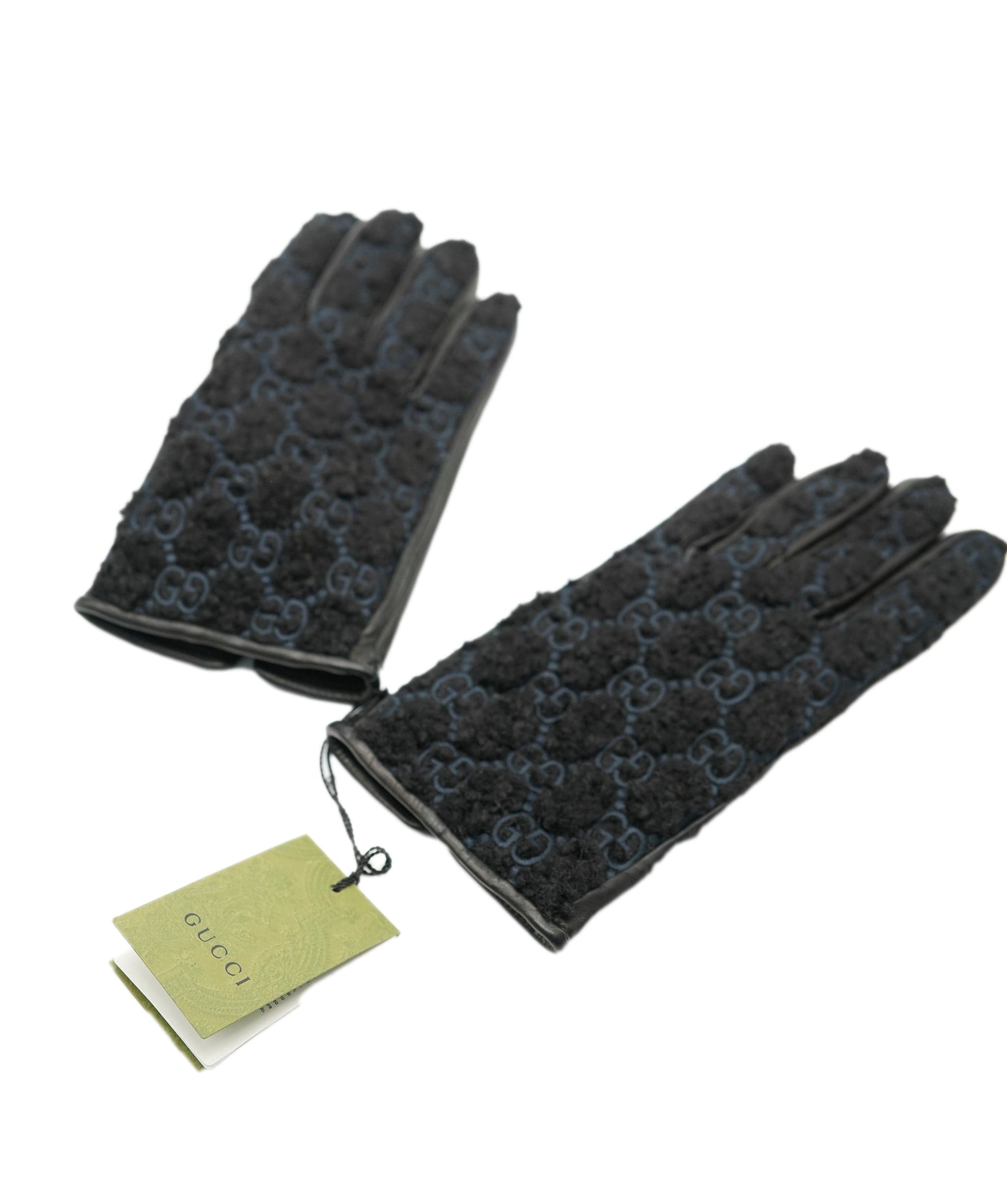 Gucci Gucci Black Embroided Gloves size 9  AVL1430