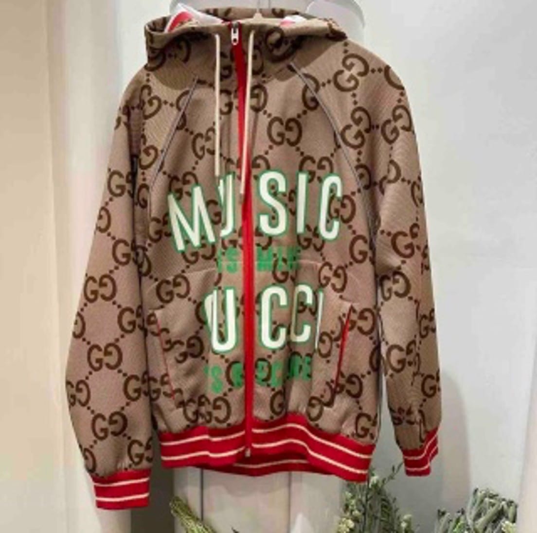 GUCCI Jim Gucci 100th Anniversary Edition Double G All-over Print Hooded Jacket US979046