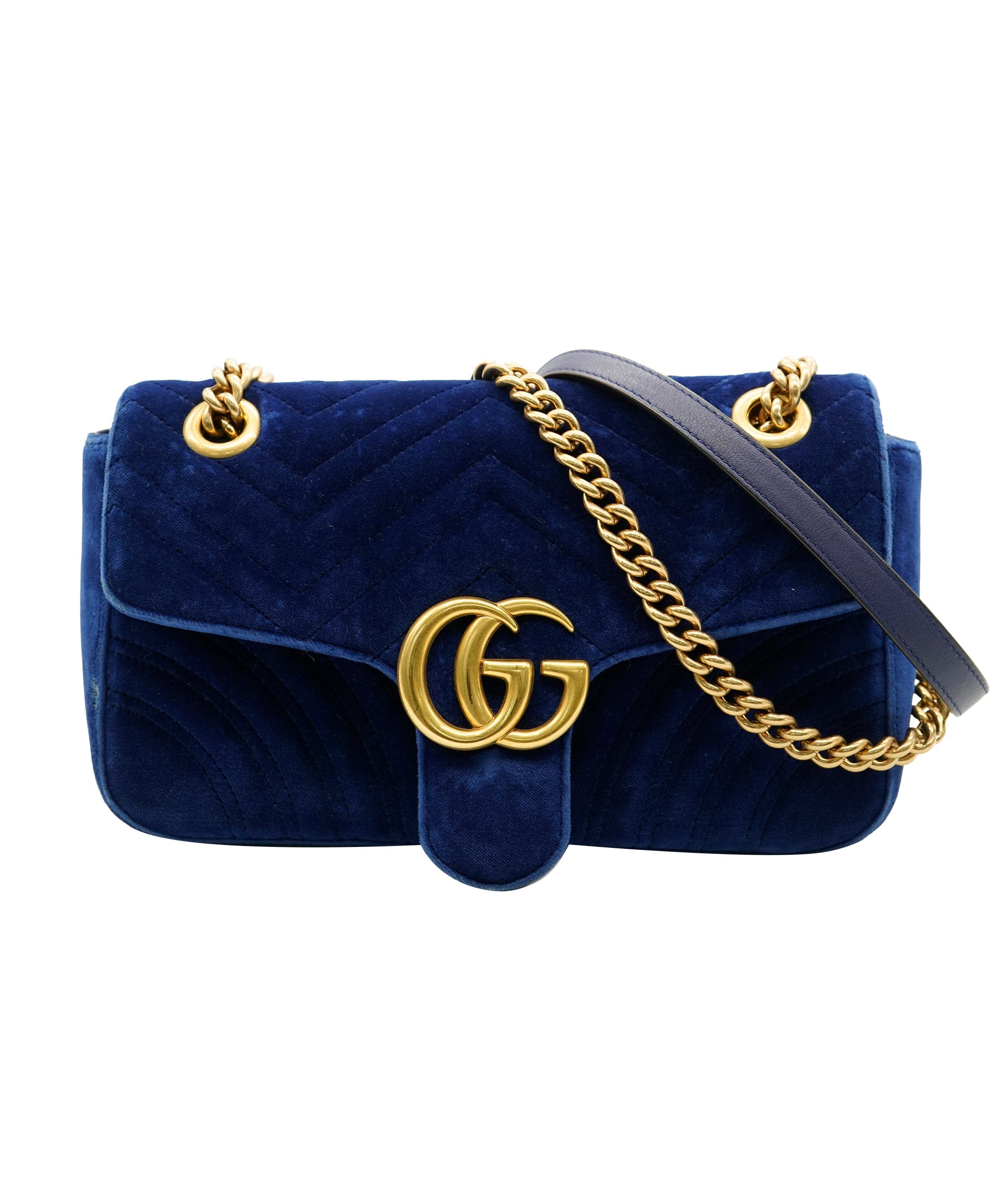 Gucci Gucci Blue Velvet Marmont Bag ALC2954