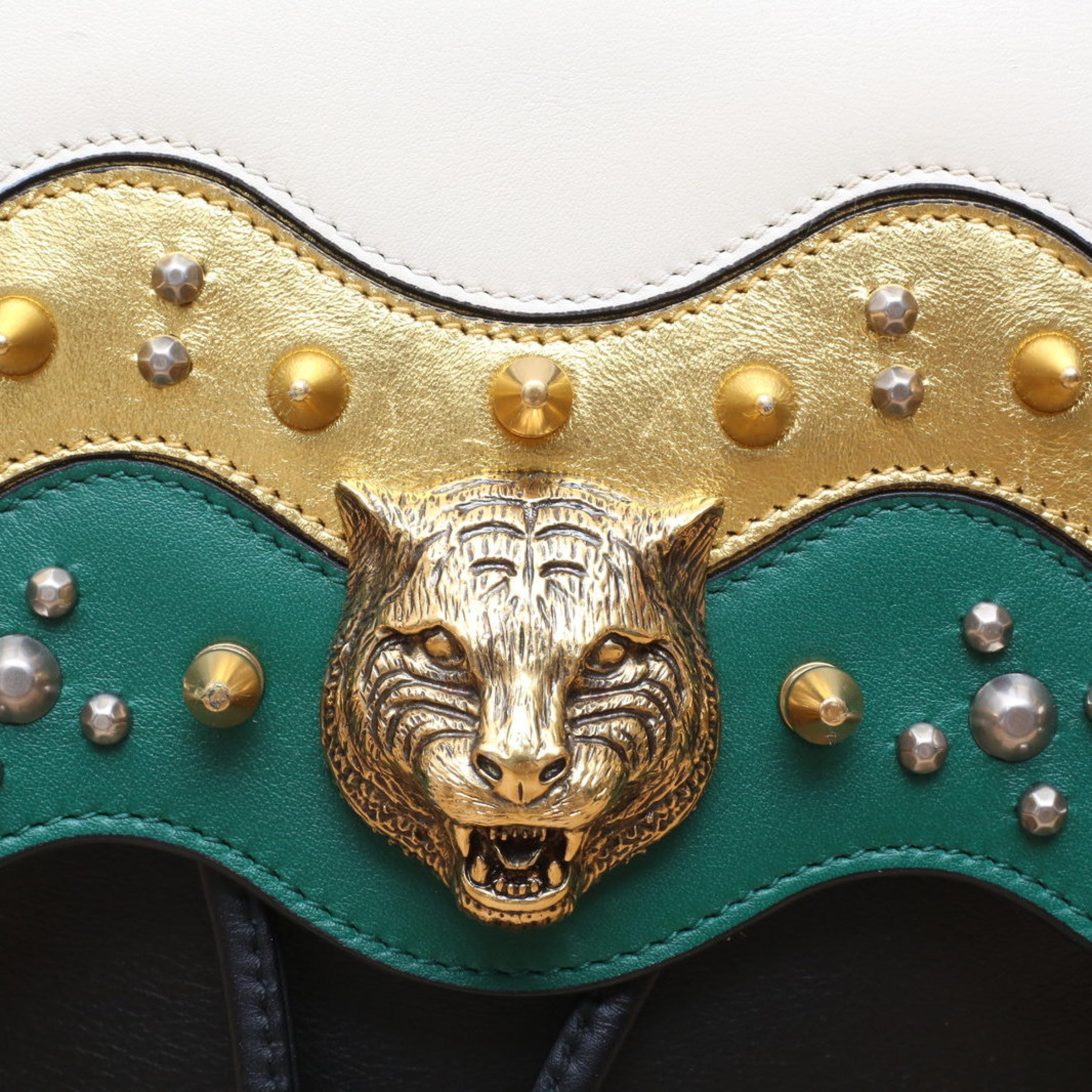 Gucci Gucci Colorblock leather C tiger head rivet backpack
No accessories ALC3168