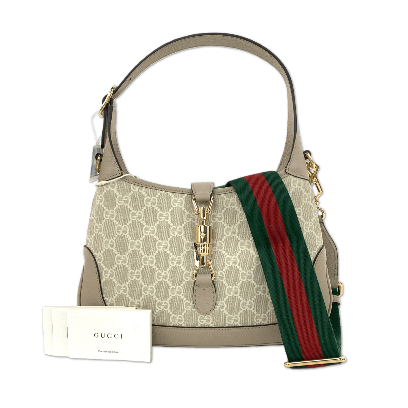 GUCCI Gucci GG Supreme Jackie 1961 Bag with Gold Hardware T25184986782