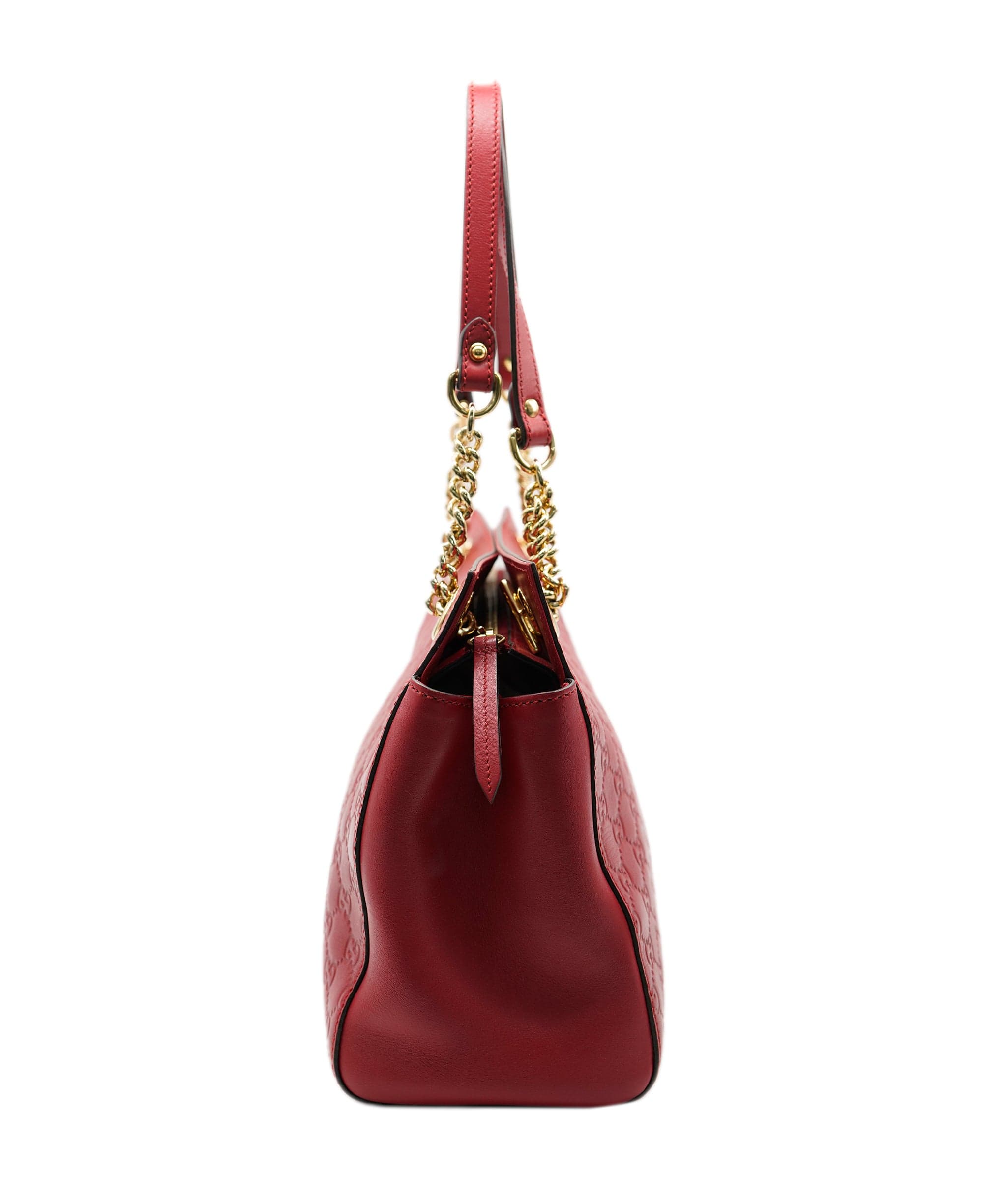 Gucci Gucci Gussima Red Shoulder Bag ALC0941