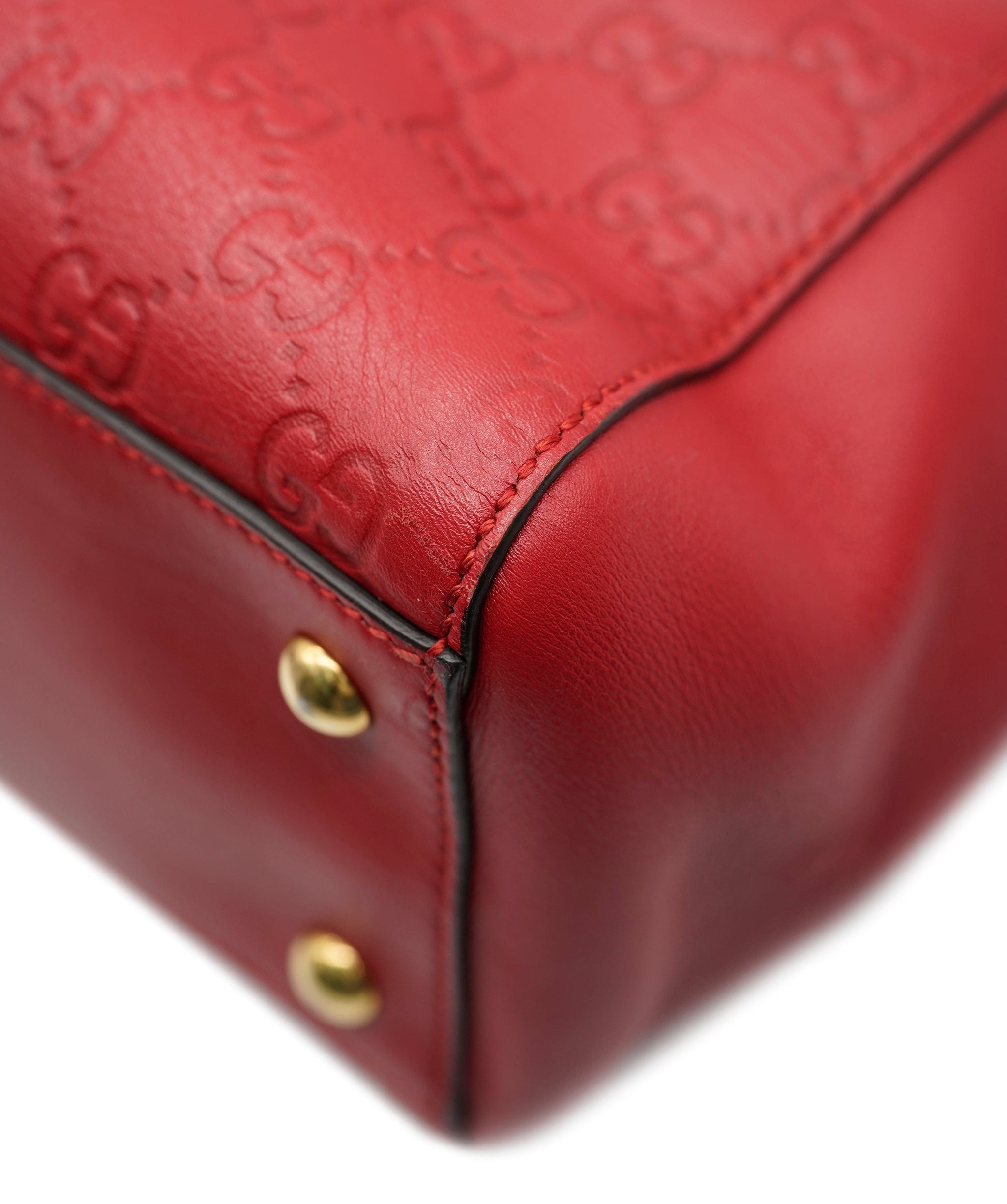 Gucci Gucci Gussima Red Shoulder Bag ALC0941