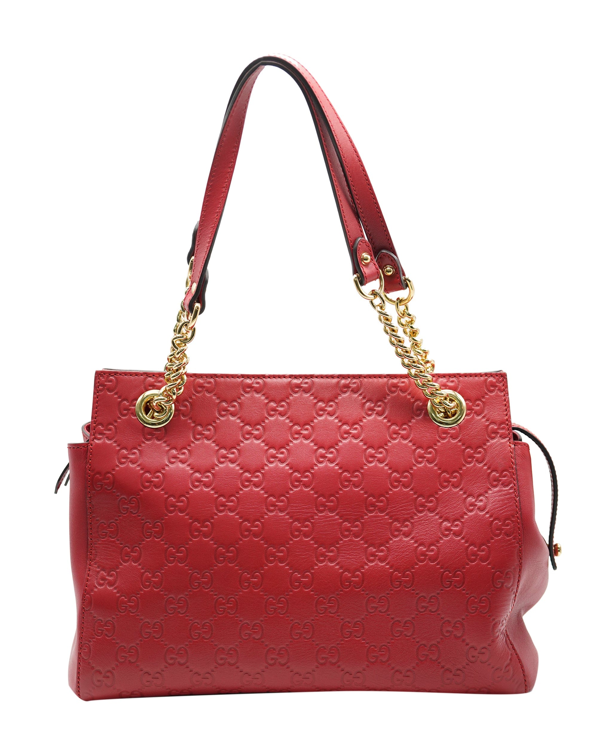 Gucci Gucci Gussima Red Shoulder Bag ALC0941