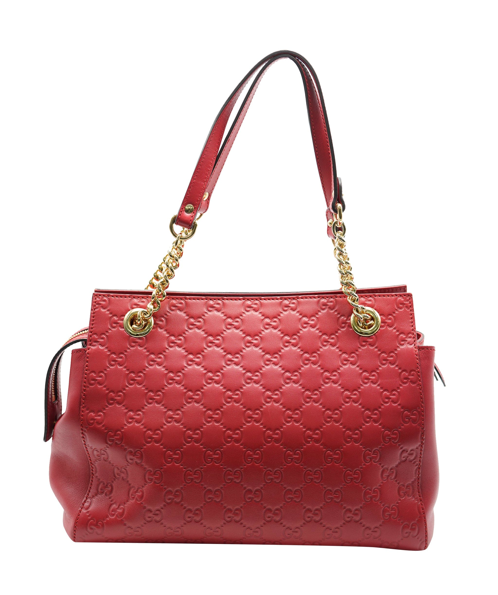 Gucci Gucci Gussima Red Shoulder Bag ALC0941