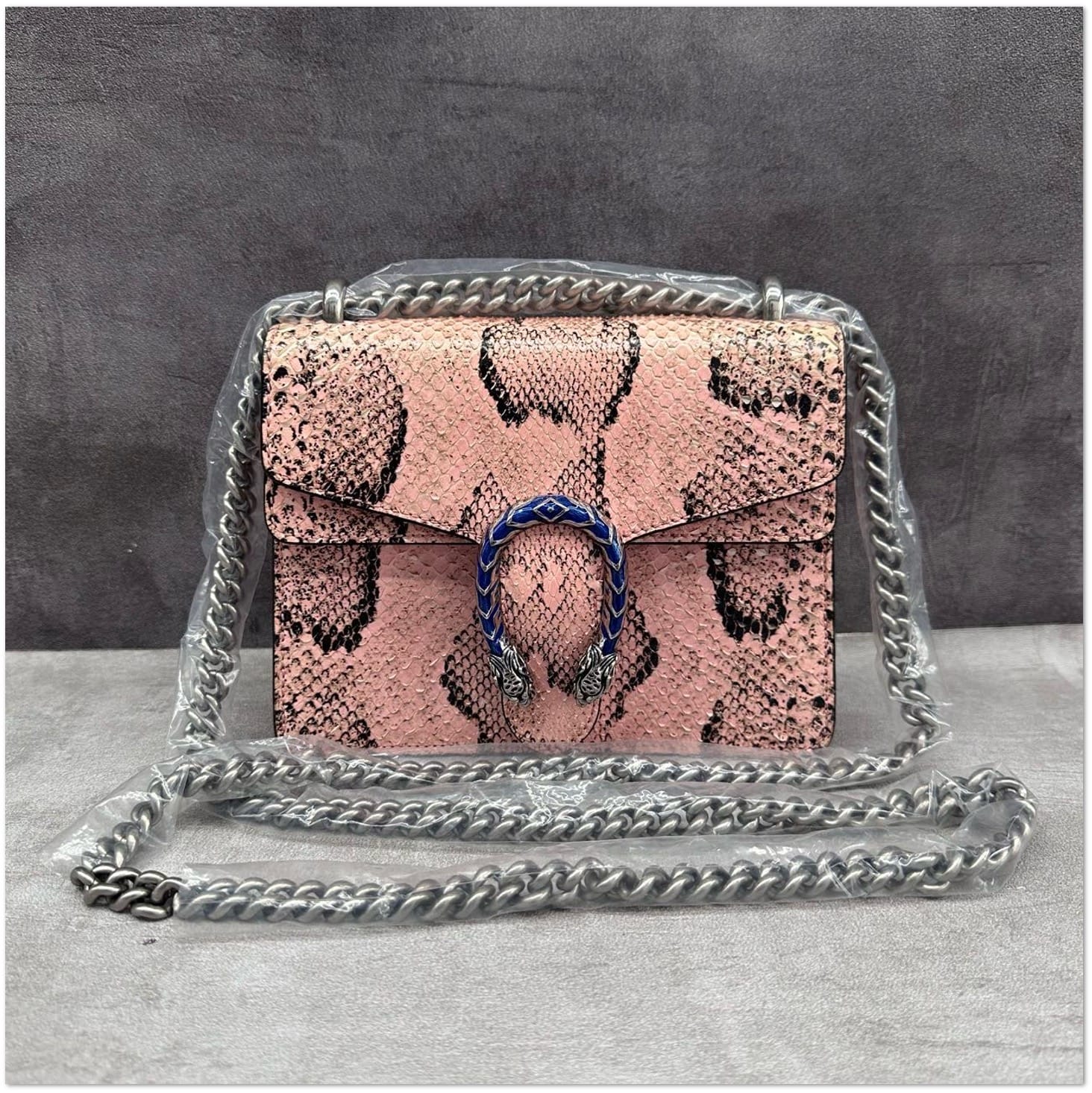 Gucci Gucci Python Dionysus with Blue Enamel Hardware C19495387320