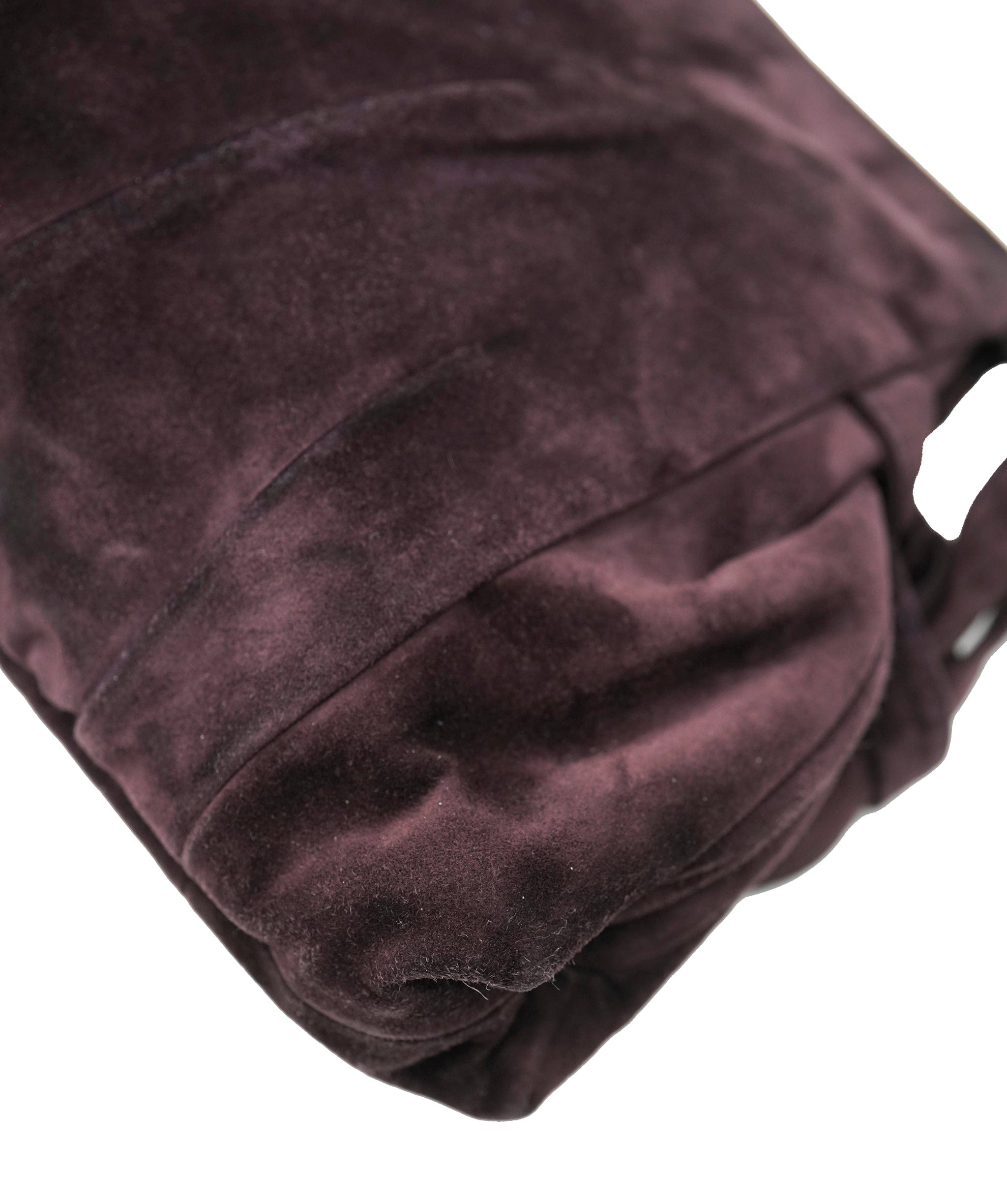 Gucci Gucci (Tom Ford Era) Large Grape Suede Hysteria Clutch ALC2455