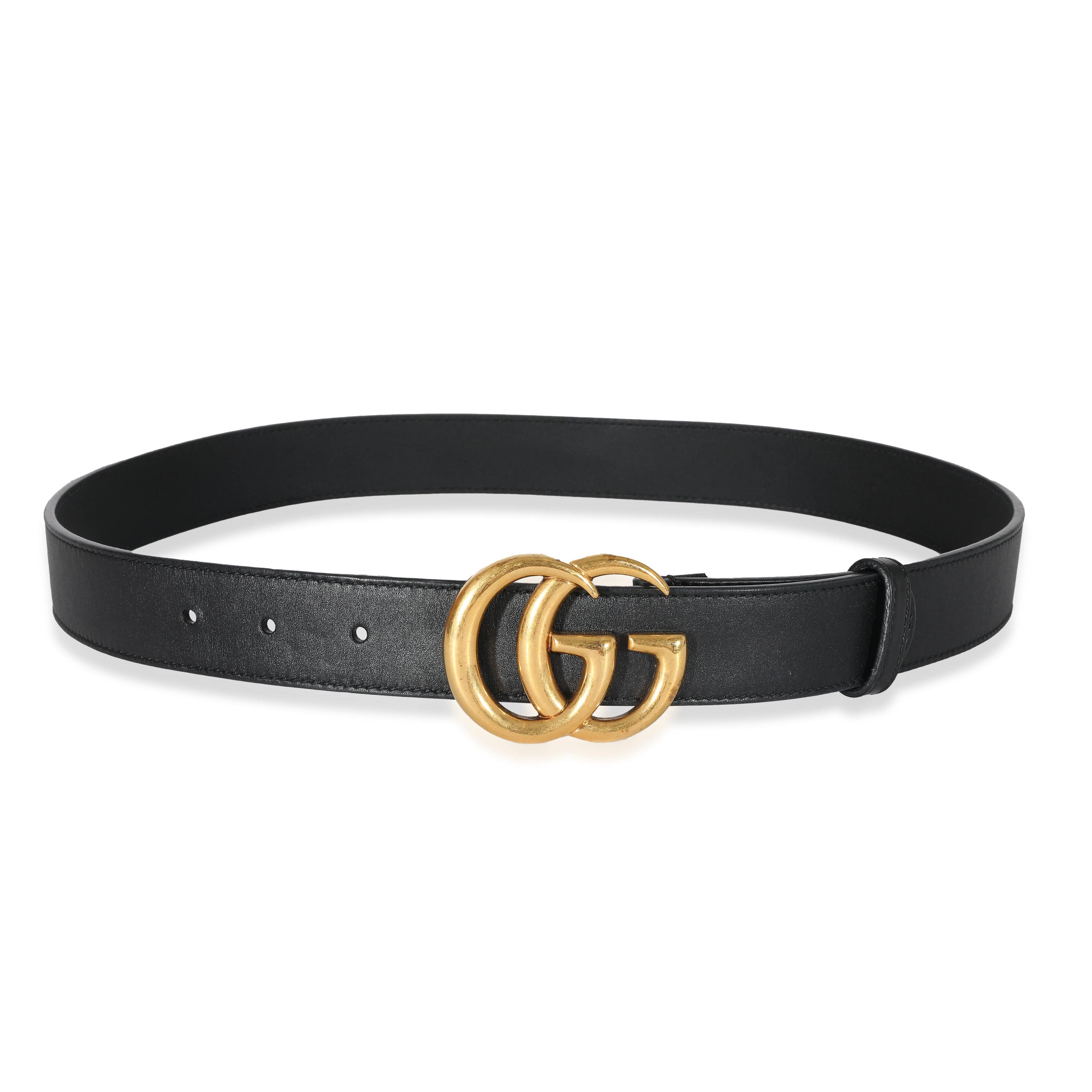 Women's luxury belt - Gucci Marmont GG green python effect belt