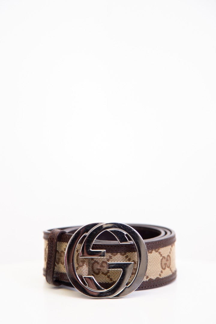 Gucci Gucci GG Canvas Belts Beige 85.34