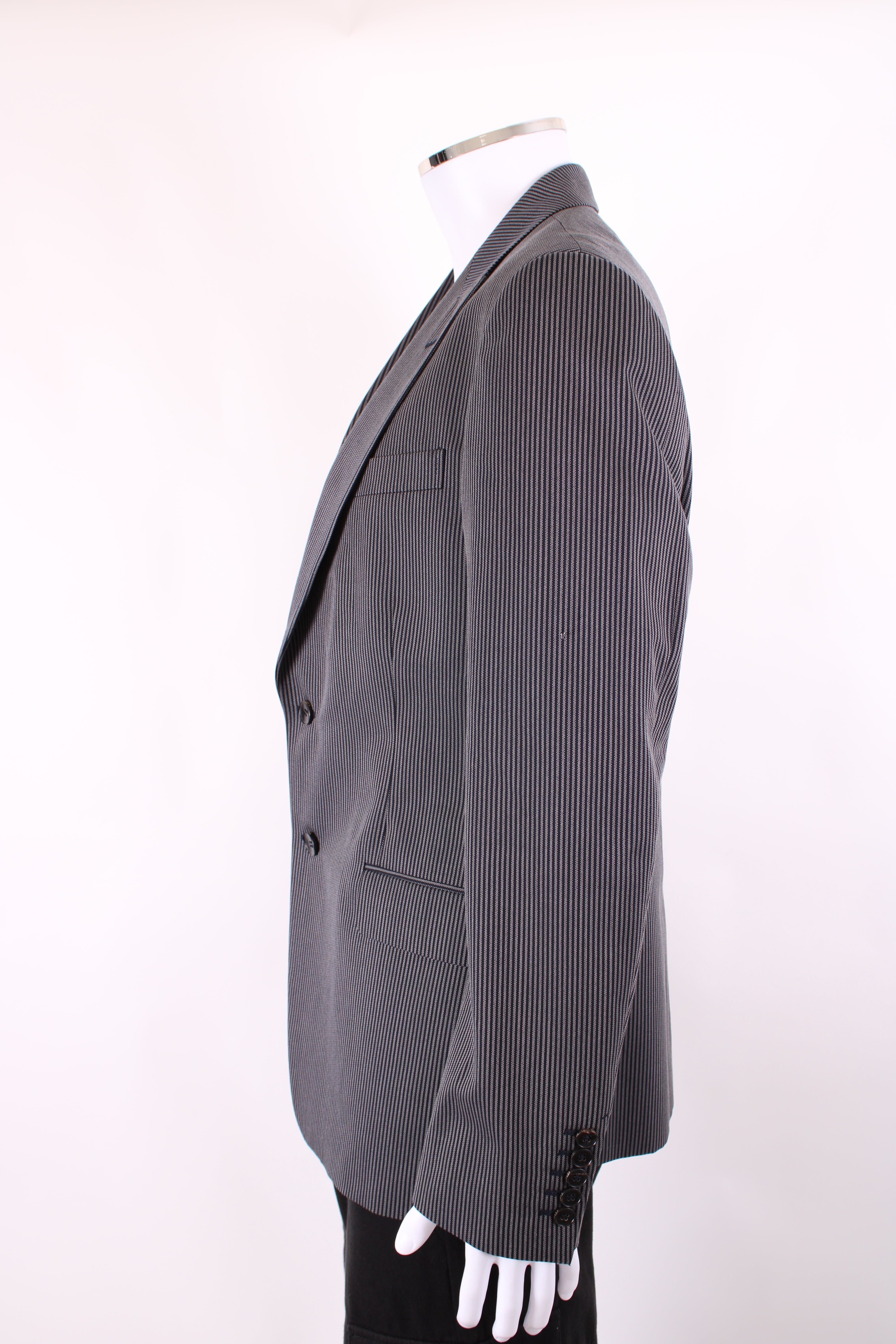 Gucci Gucci Stripe Blazer Grey/ Black 52