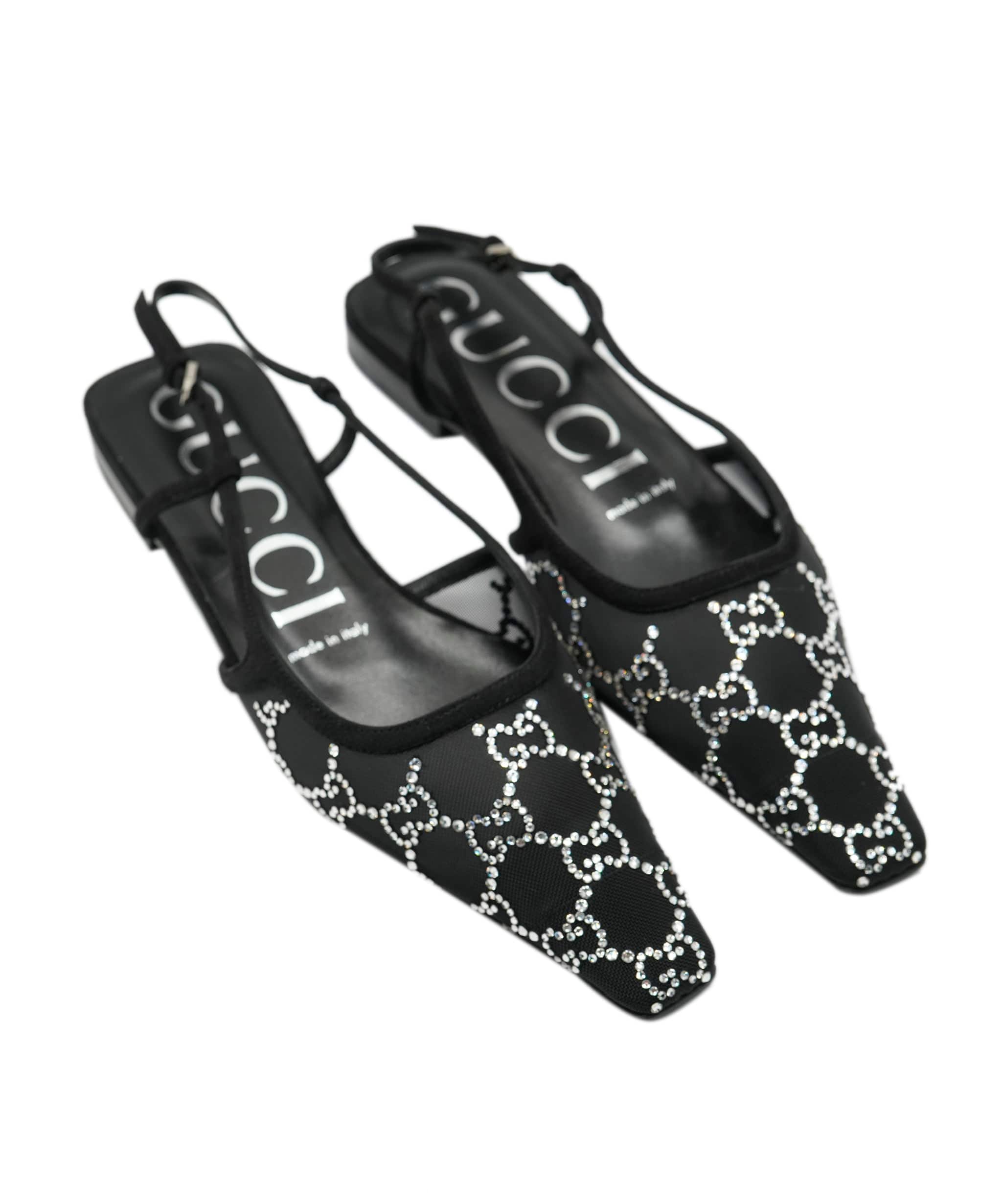 Gucci Gucci GG Diamonte Black Flats 37.5 ALC2645