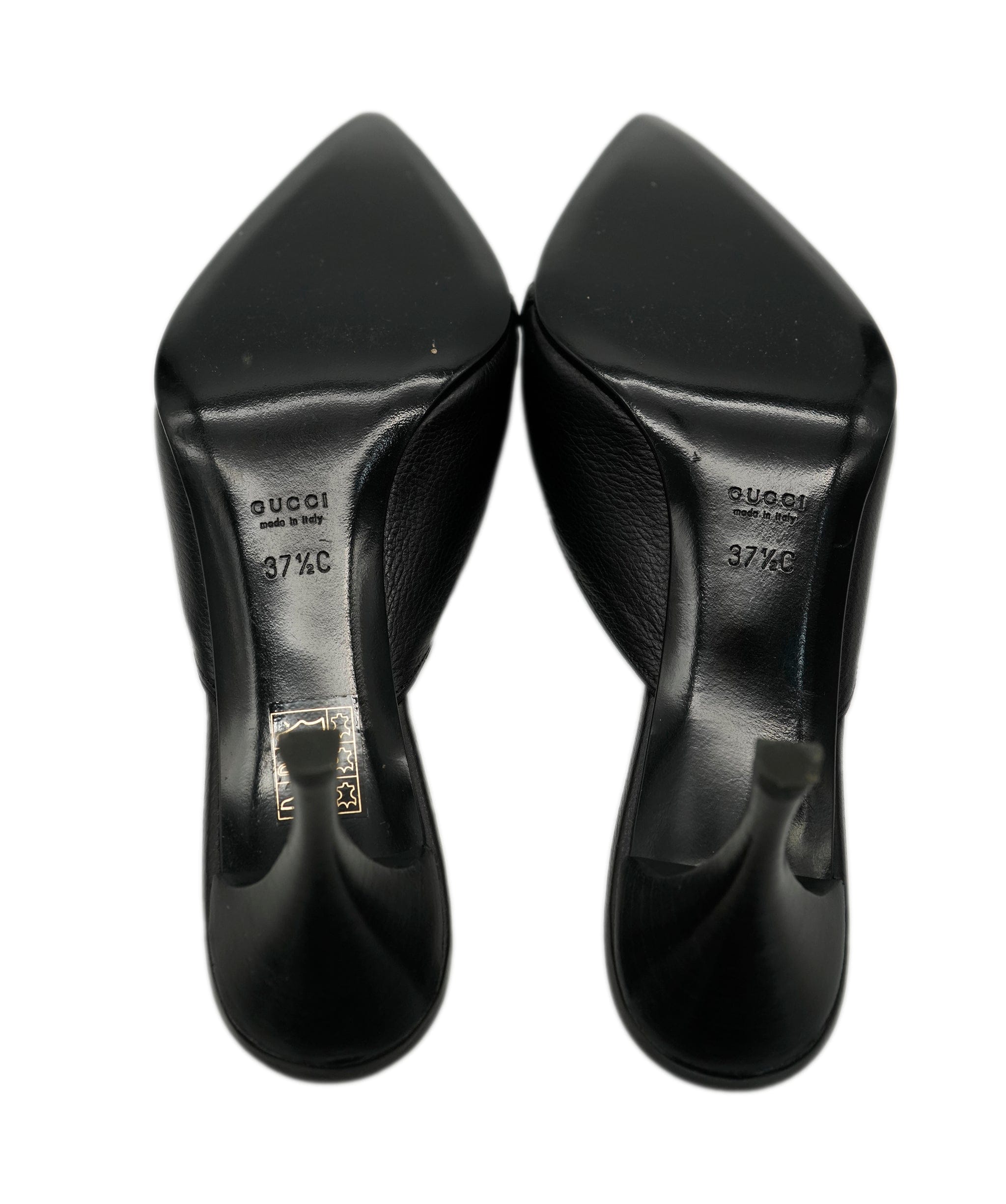 Gucci Gucci Leather Black Court Heels ALC1756