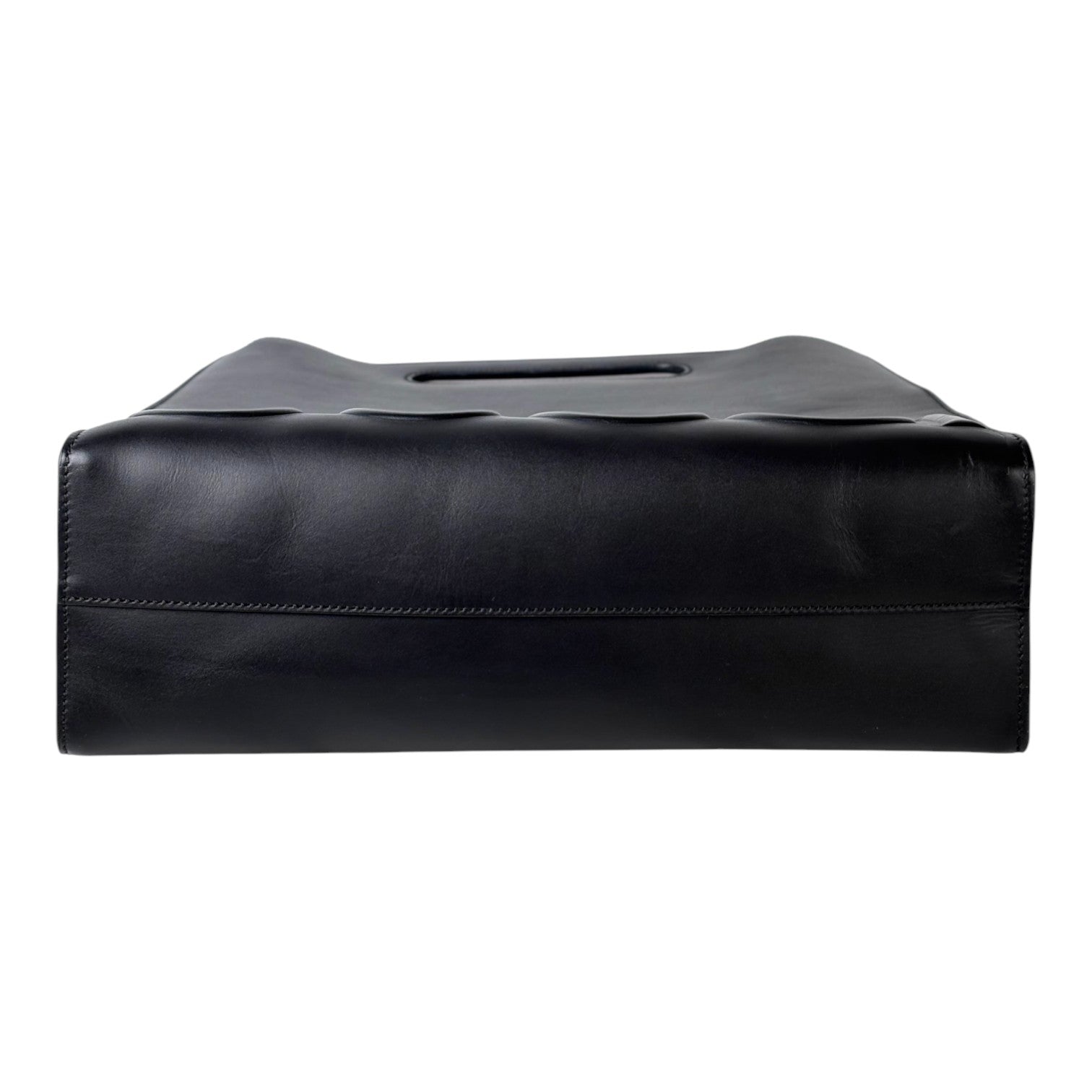 Gucci Gucci Black Leather Tote Bag