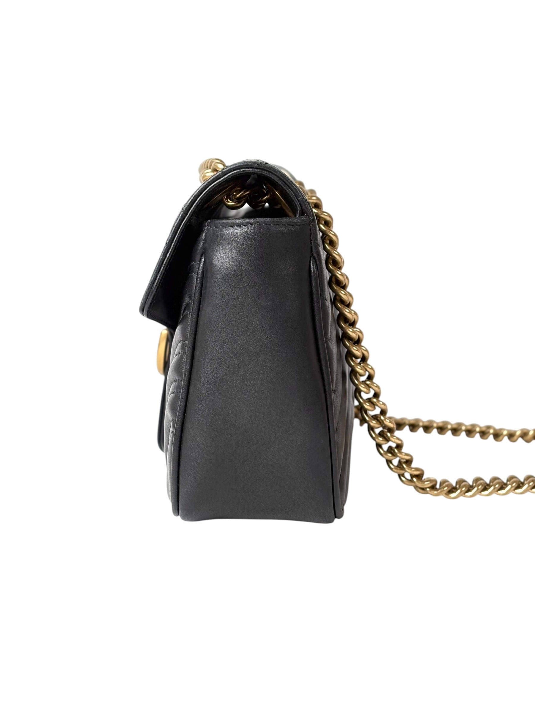Gucci Gucci Black Medium Marmont Bag