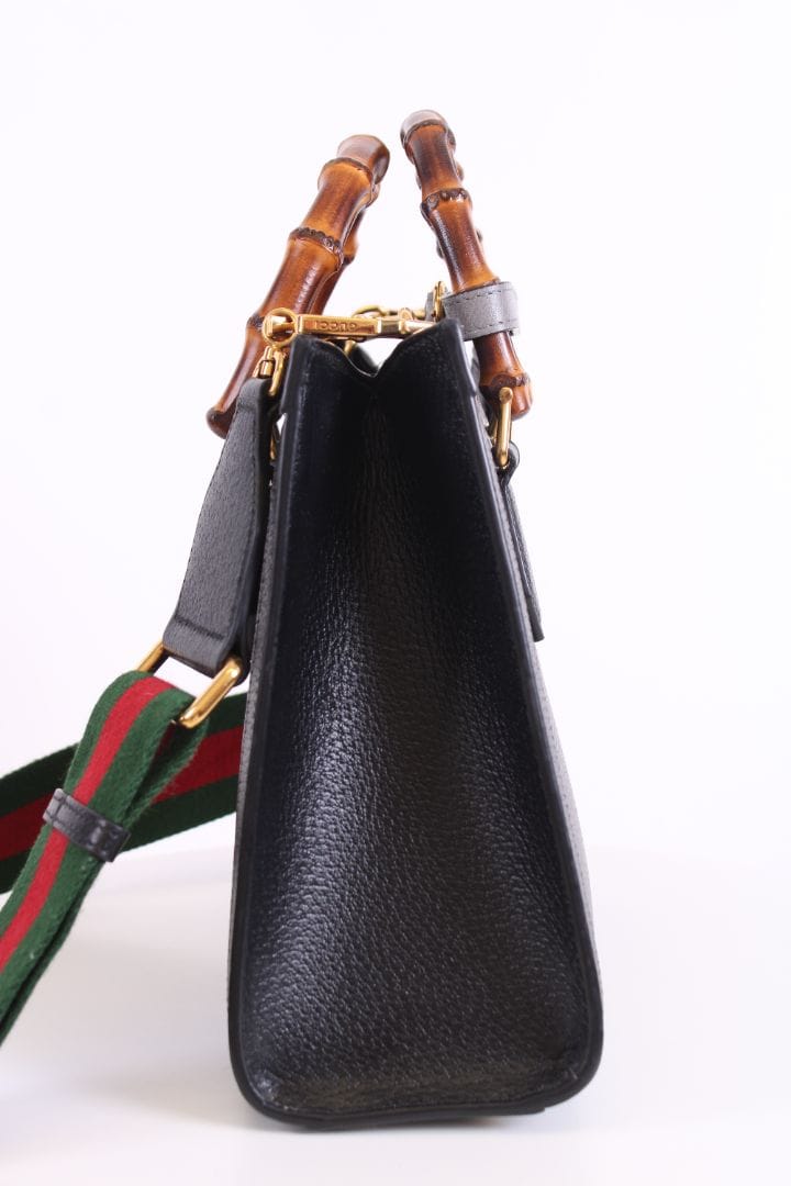Gucci Gucci Diana bamboo top handle bag Black small
