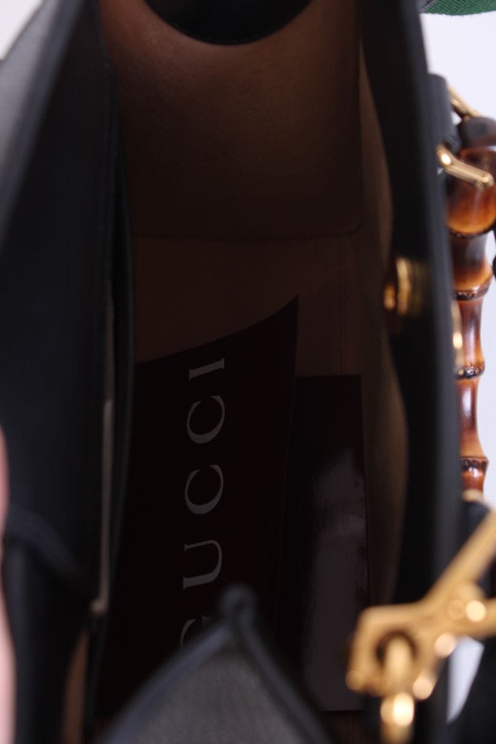 Gucci Gucci Diana bamboo top handle bag Black small