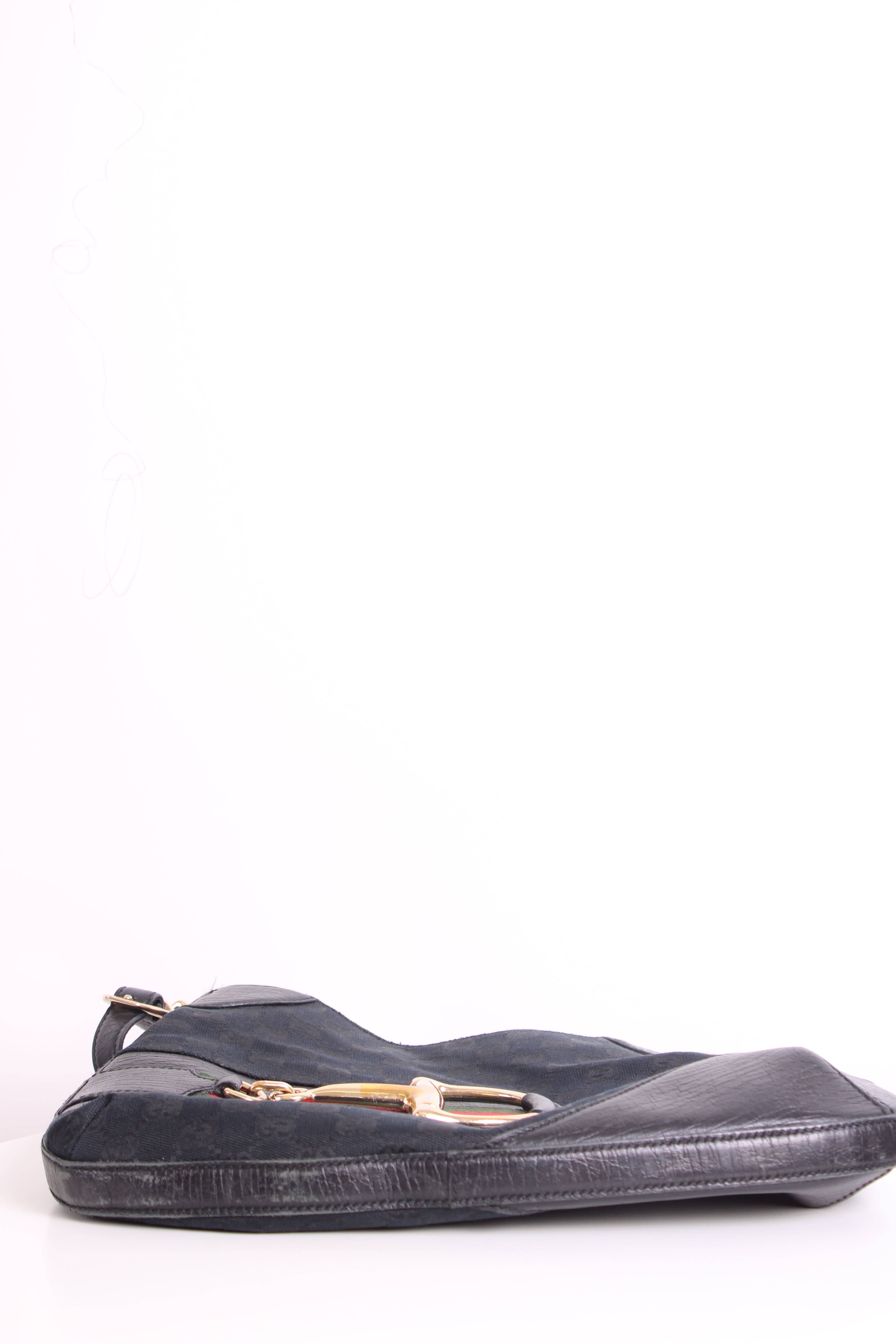 Gucci Gucci GG Horesbit Hasler Hobo Bag Black