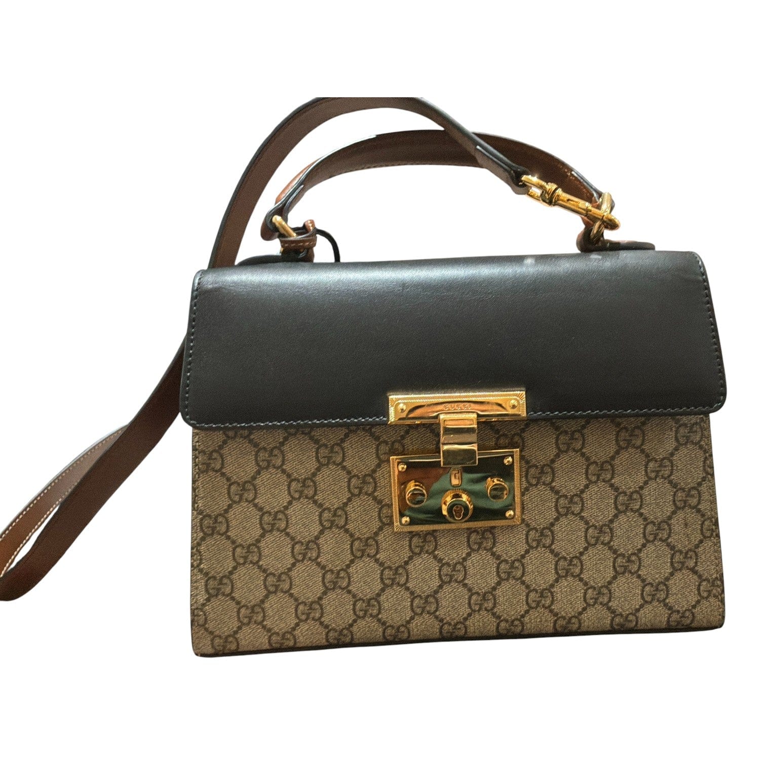 Gucci Gucci GG Supreme Padlock Bag With Top Handle