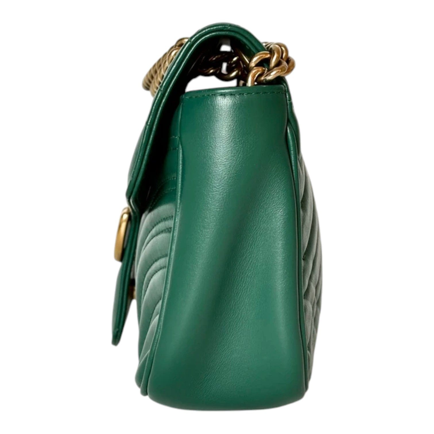 Gucci Gucci Green Marmont Medium Bag