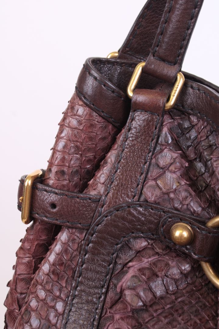 Gucci Gucci Jockey Hobo Aubergine